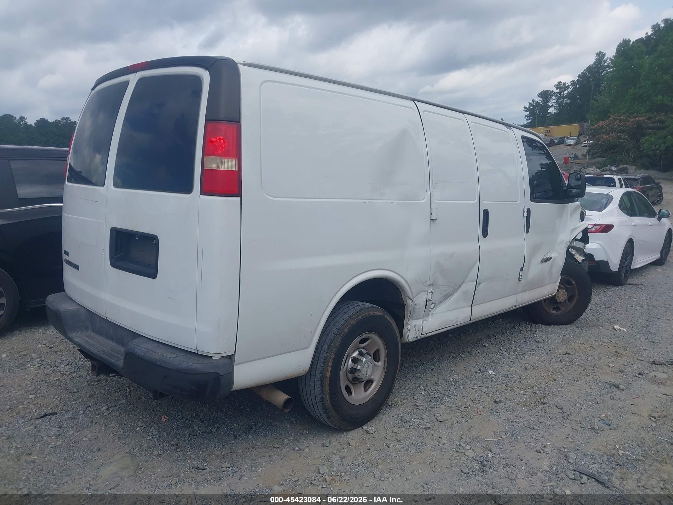 2010 Chevrolet Express 2500 Work Van White vin: 1GCZGFDA8A1160292