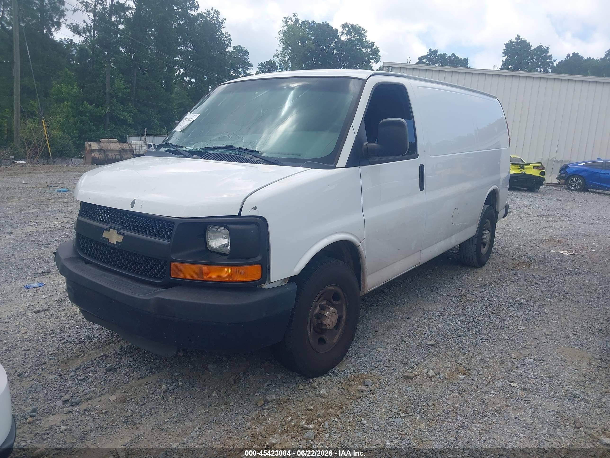 2010 Chevrolet Express 2500 Work Van White vin: 1GCZGFDA8A1160292