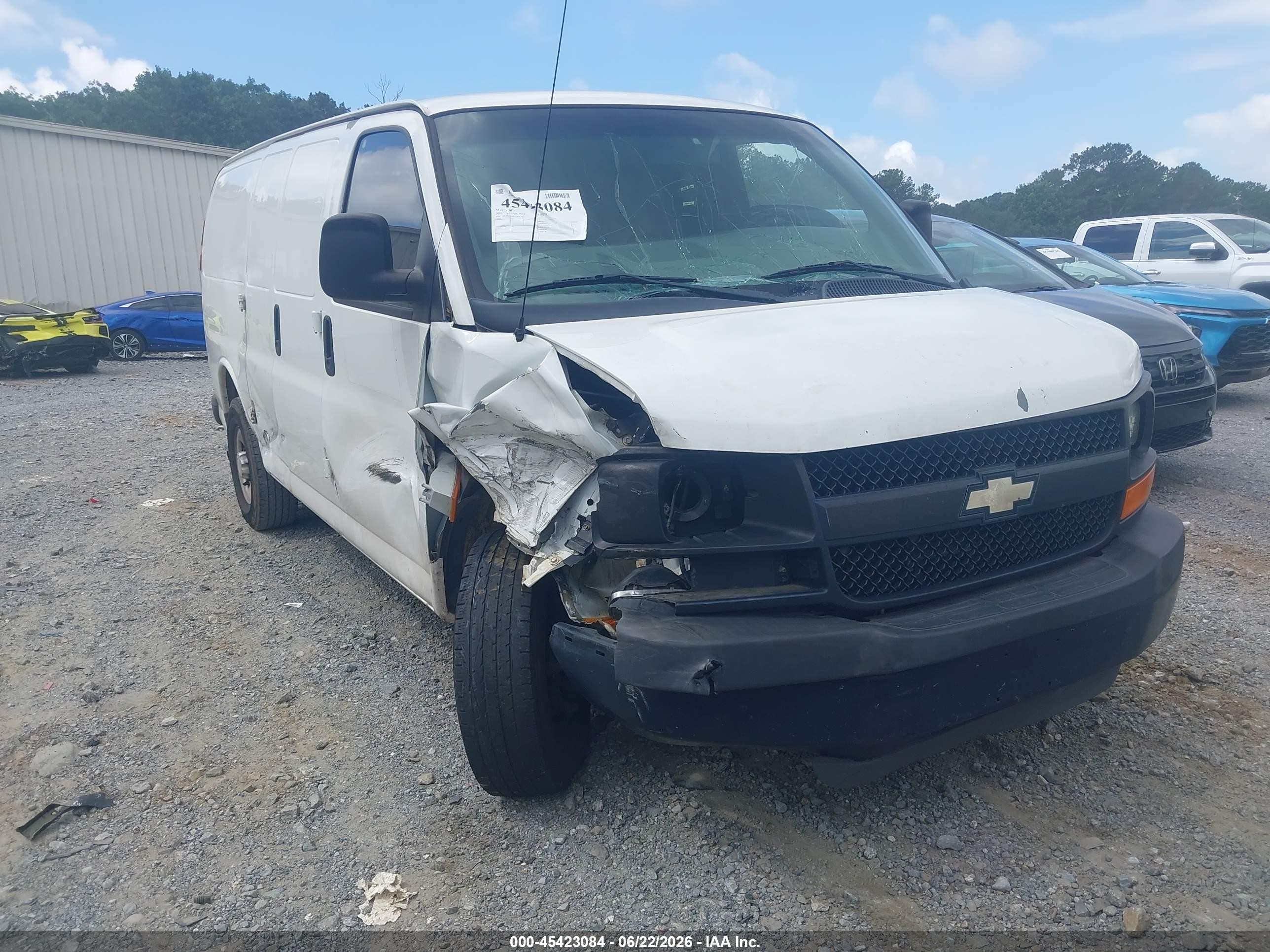 2010 Chevrolet Express 2500 Work Van White vin: 1GCZGFDA8A1160292