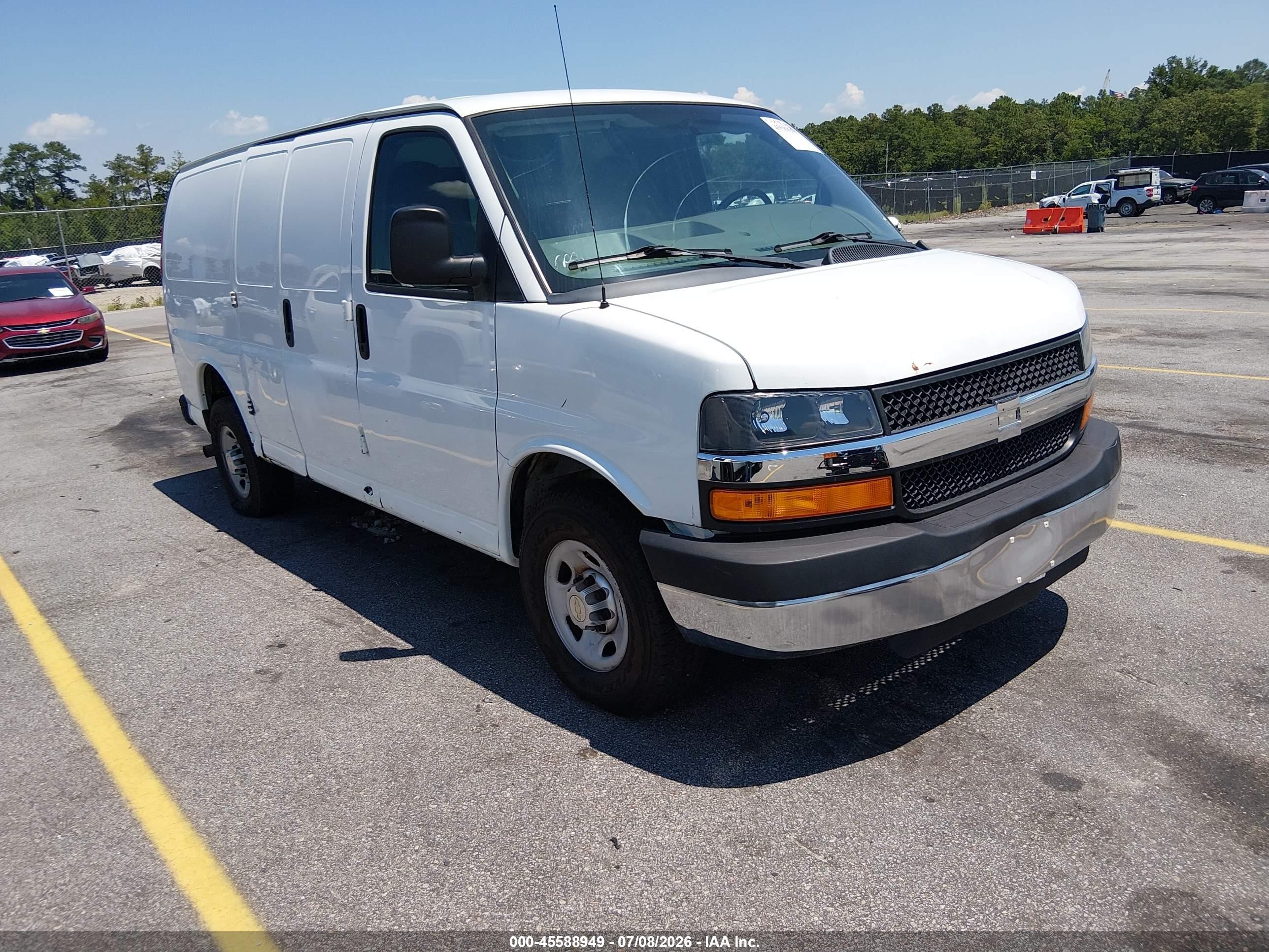2013 Chevrolet Express 3500 Work Van White vin: 1GCZGTBGXD1165956