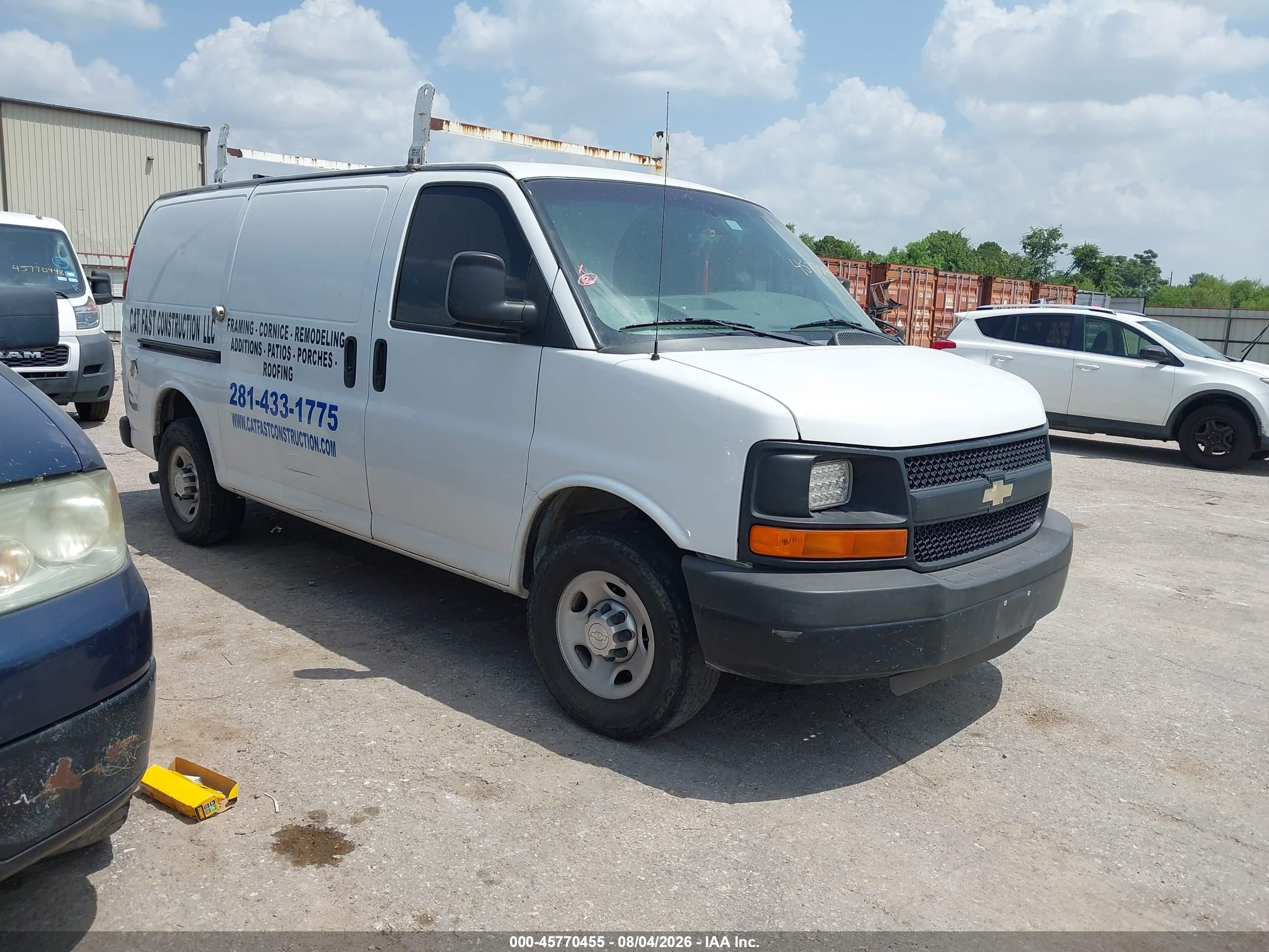 2014 Chevrolet Express 3500 Work Van White vin: 1GCZGTCA1E1205207