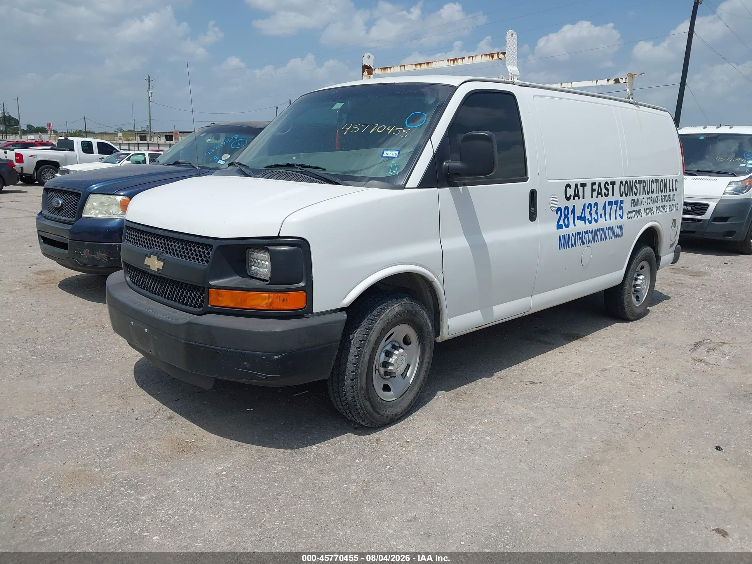 2014 Chevrolet Express 3500 Work Van White vin: 1GCZGTCA1E1205207