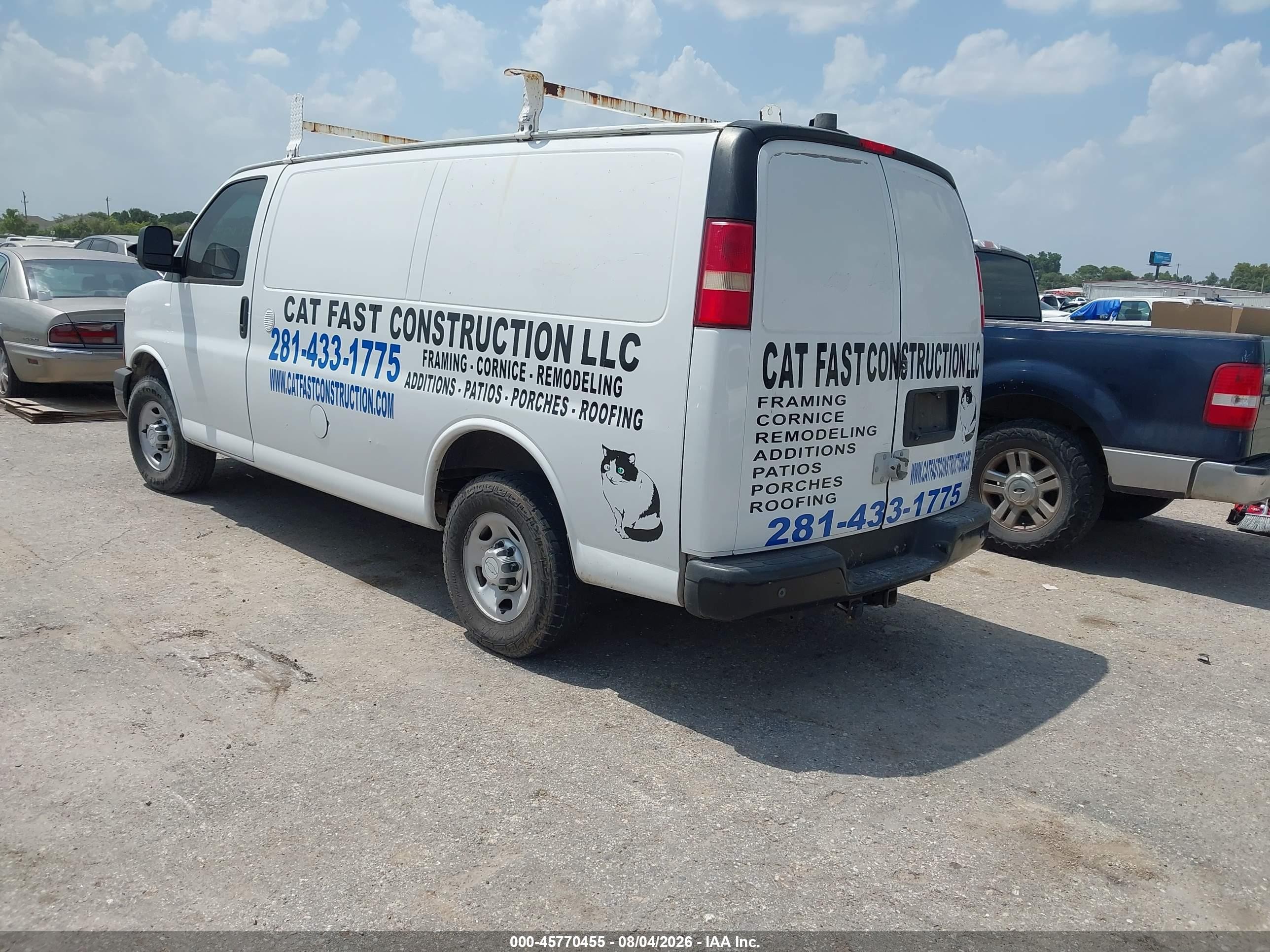 2014 Chevrolet Express 3500 Work Van White vin: 1GCZGTCA1E1205207