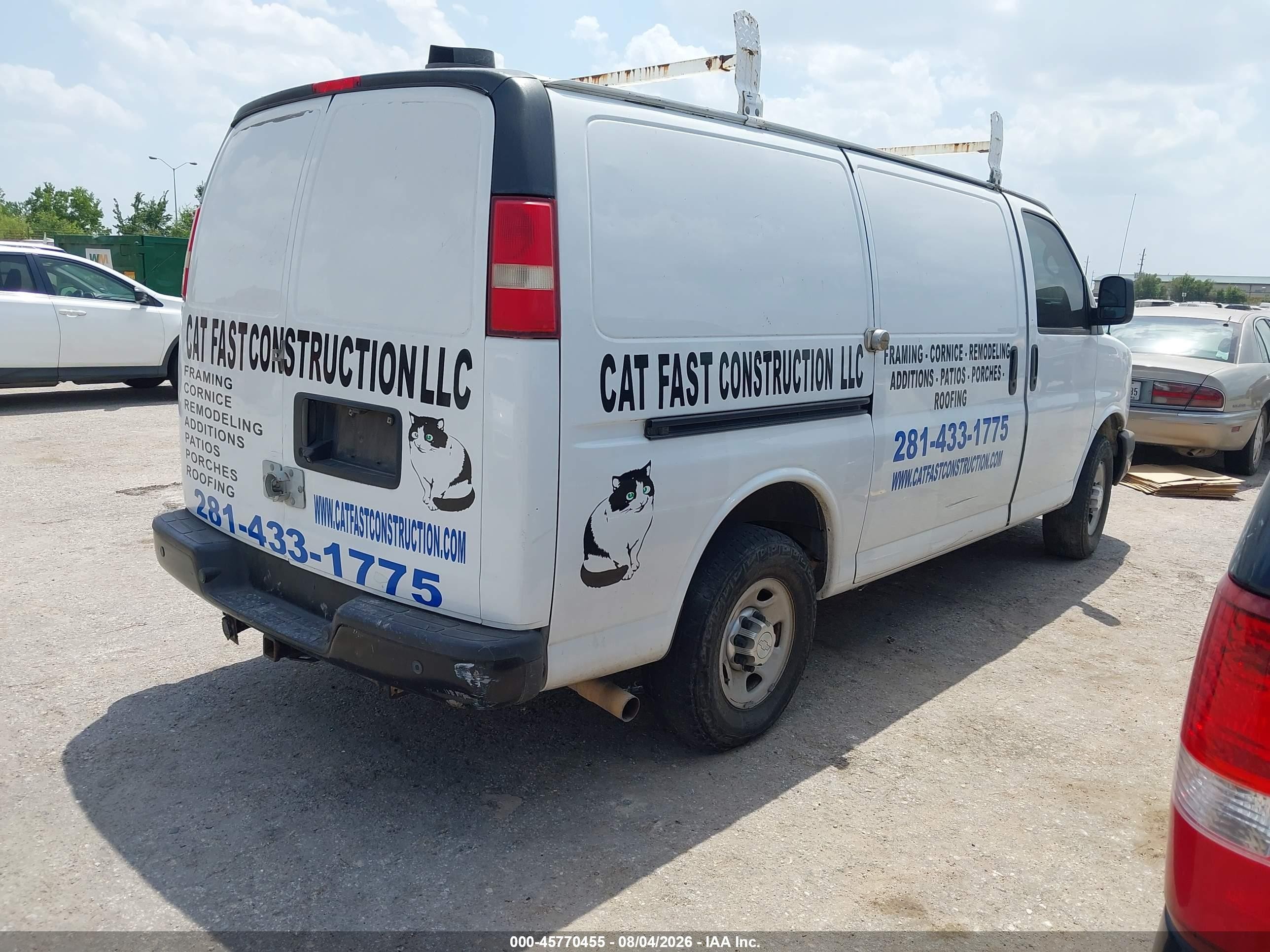 2014 Chevrolet Express 3500 Work Van White vin: 1GCZGTCA1E1205207