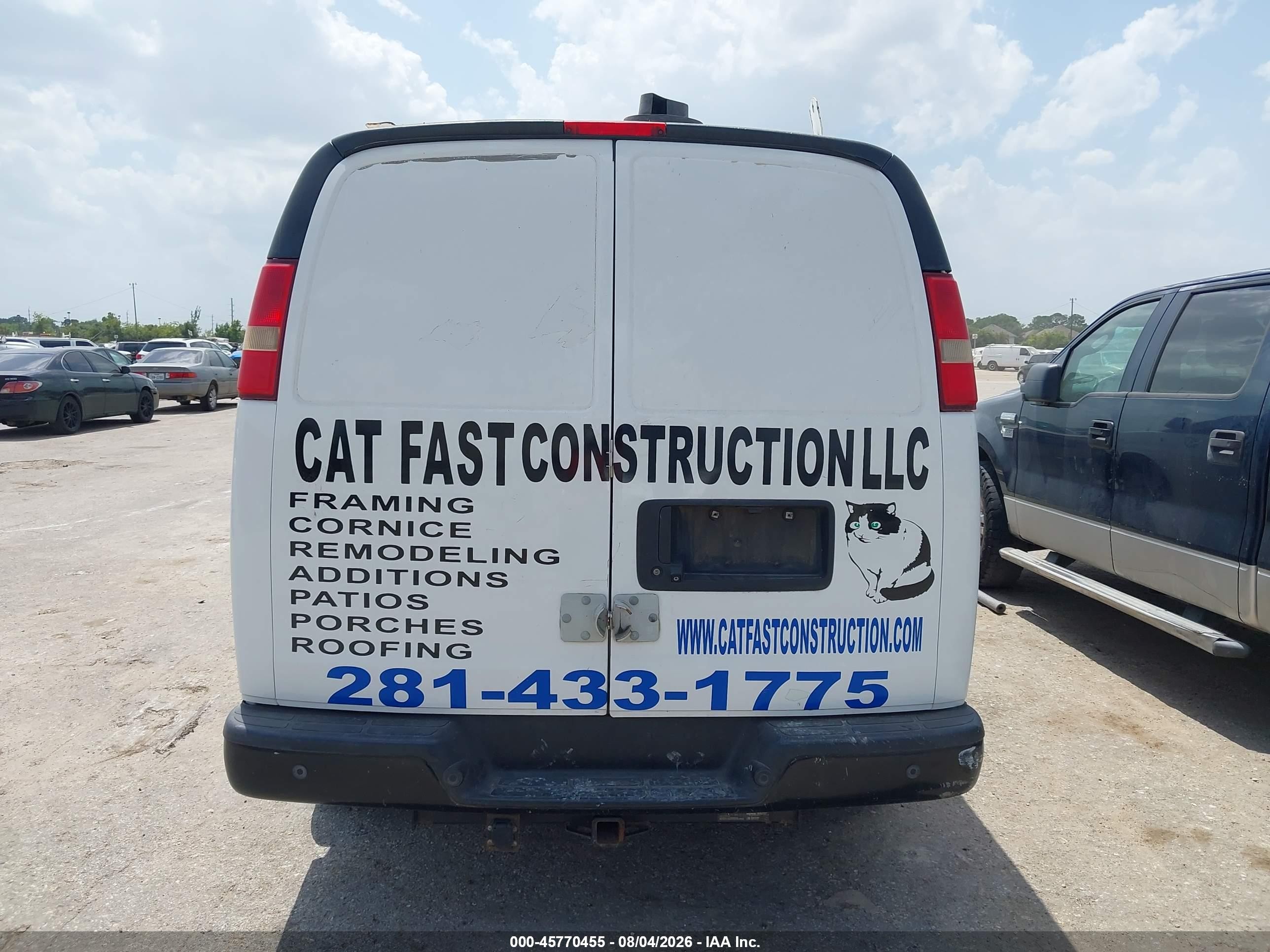 2014 Chevrolet Express 3500 Work Van White vin: 1GCZGTCA1E1205207