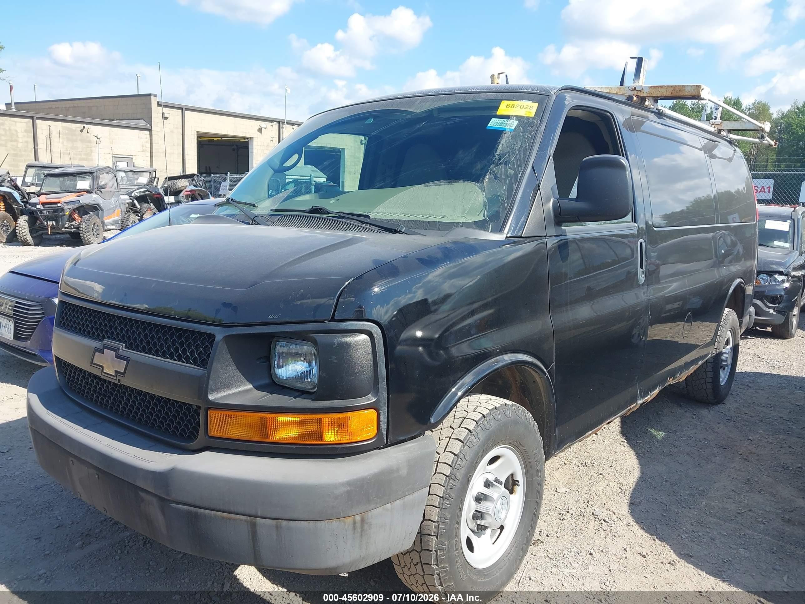 2014 Chevrolet Express 3500 Work Van Black vin: 1GCZGTCA3E1206679