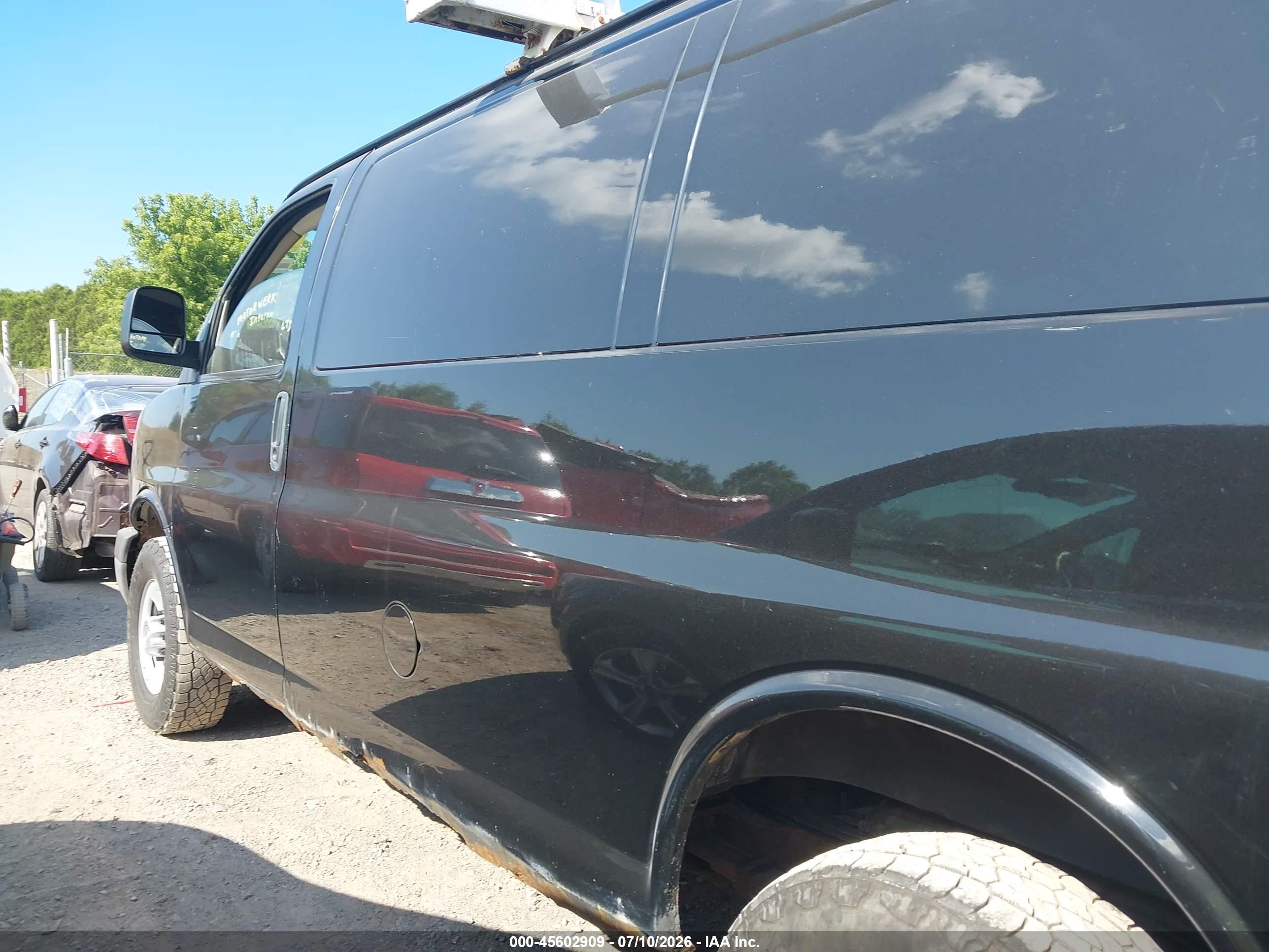 2014 Chevrolet Express 3500 Work Van Black vin: 1GCZGTCA3E1206679