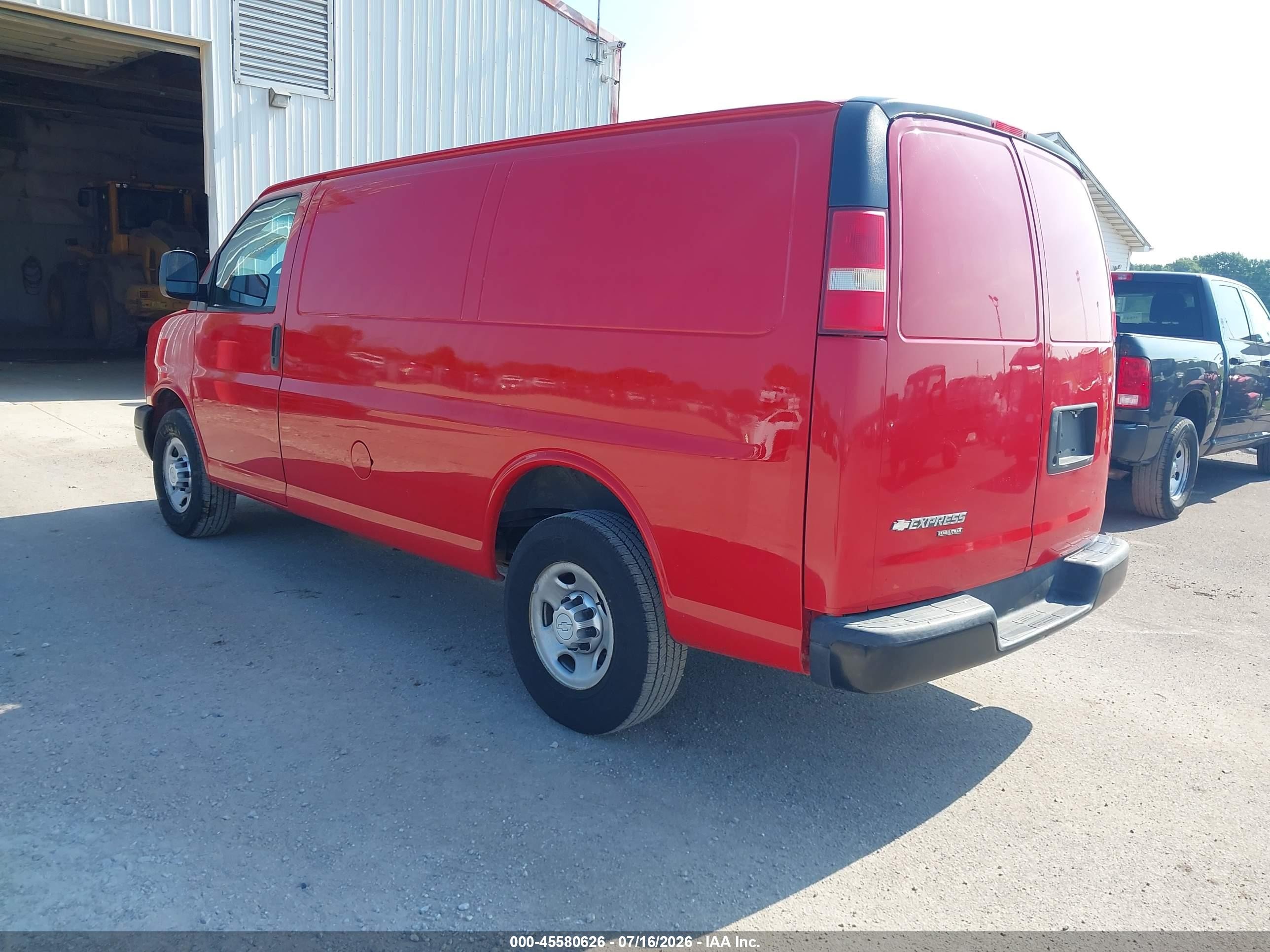 2014 Chevrolet Express 3500 Work Van Red vin: 1GCZGTCA8E1193539
