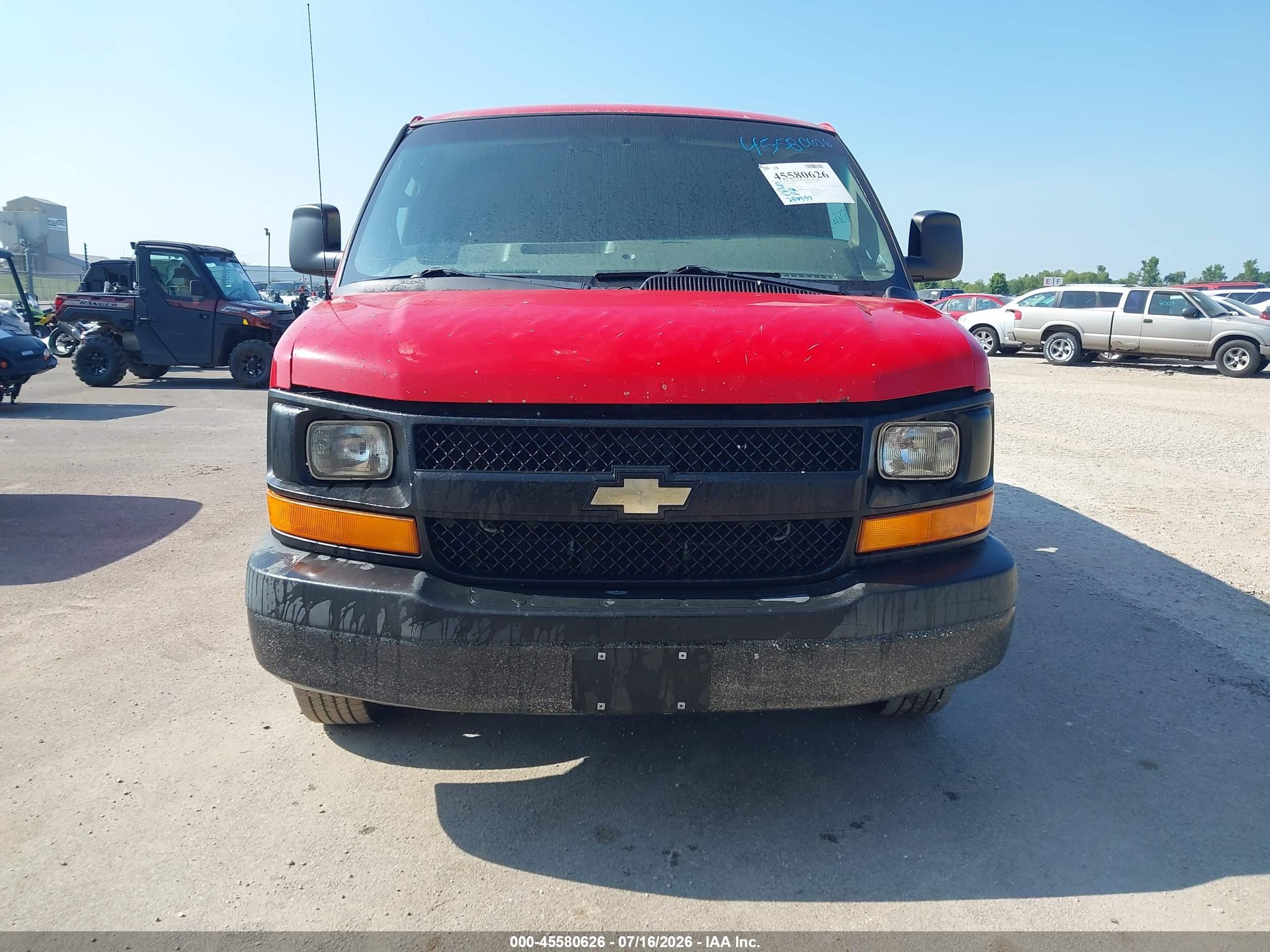 2014 Chevrolet Express 3500 Work Van Red vin: 1GCZGTCA8E1193539