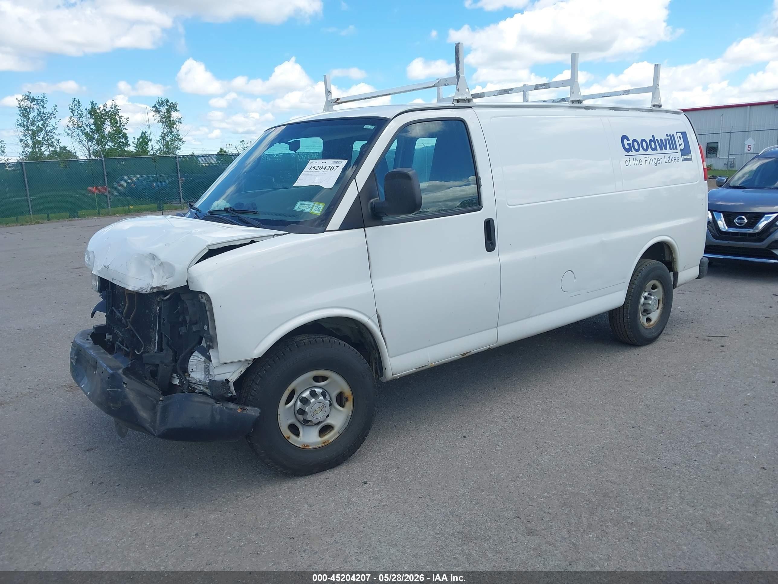 2012 Chevrolet Express 3500 Work Van White vin: 1GCZGTCA9C1176147