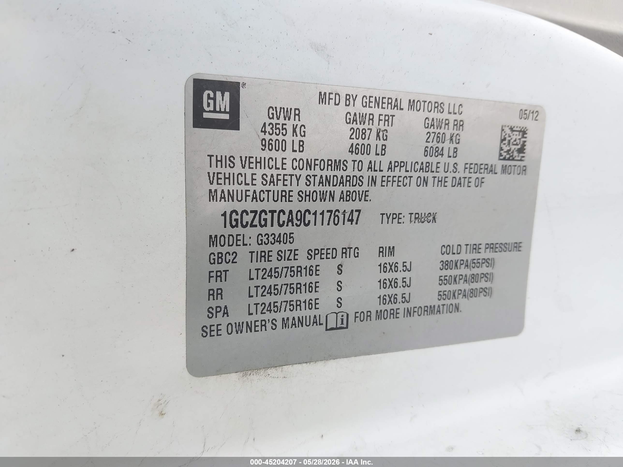 2012 Chevrolet Express 3500 Work Van White vin: 1GCZGTCA9C1176147