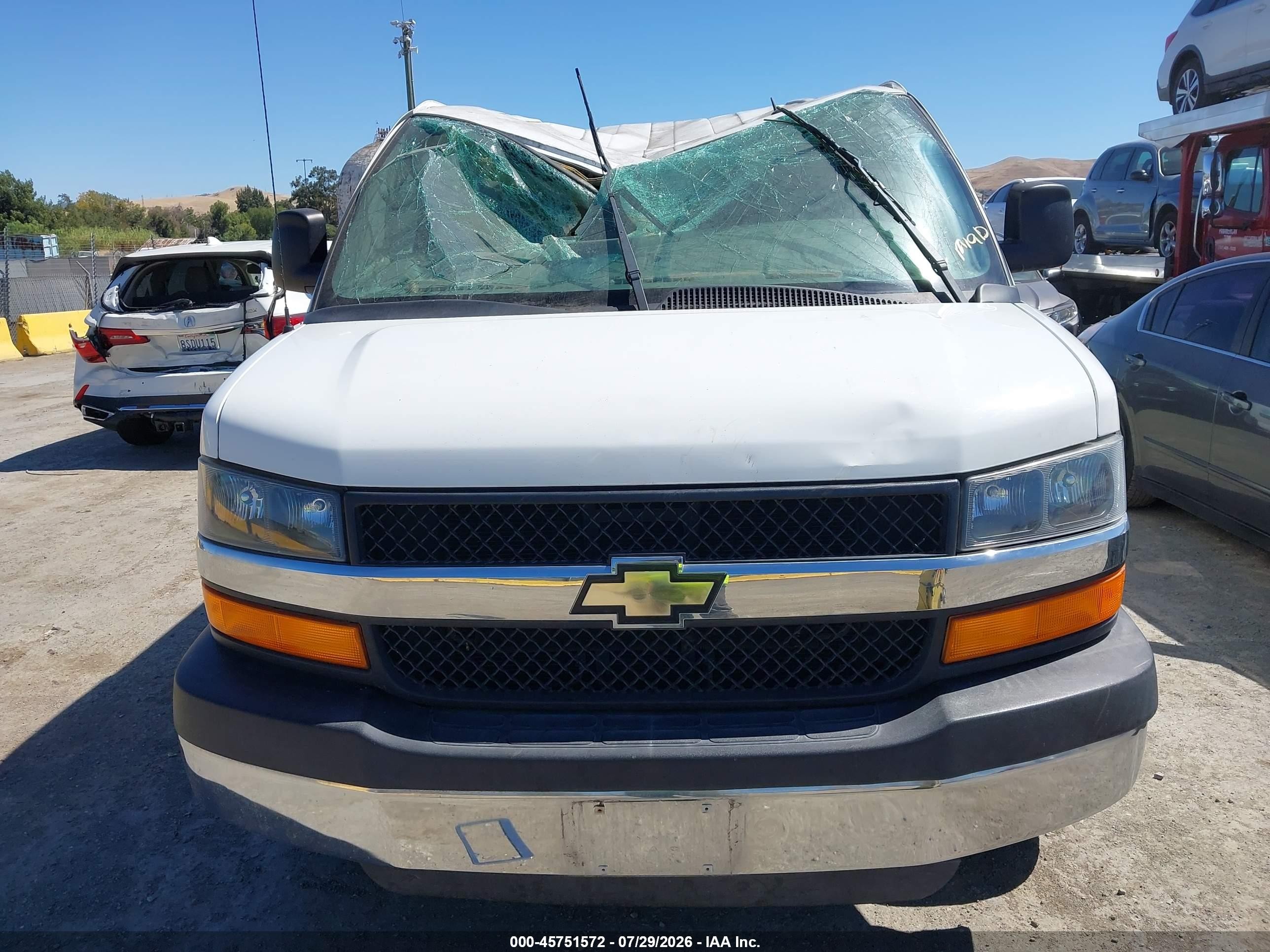 2013 Chevrolet Express 3500 Work Van White vin: 1GCZGTCG0D1174647