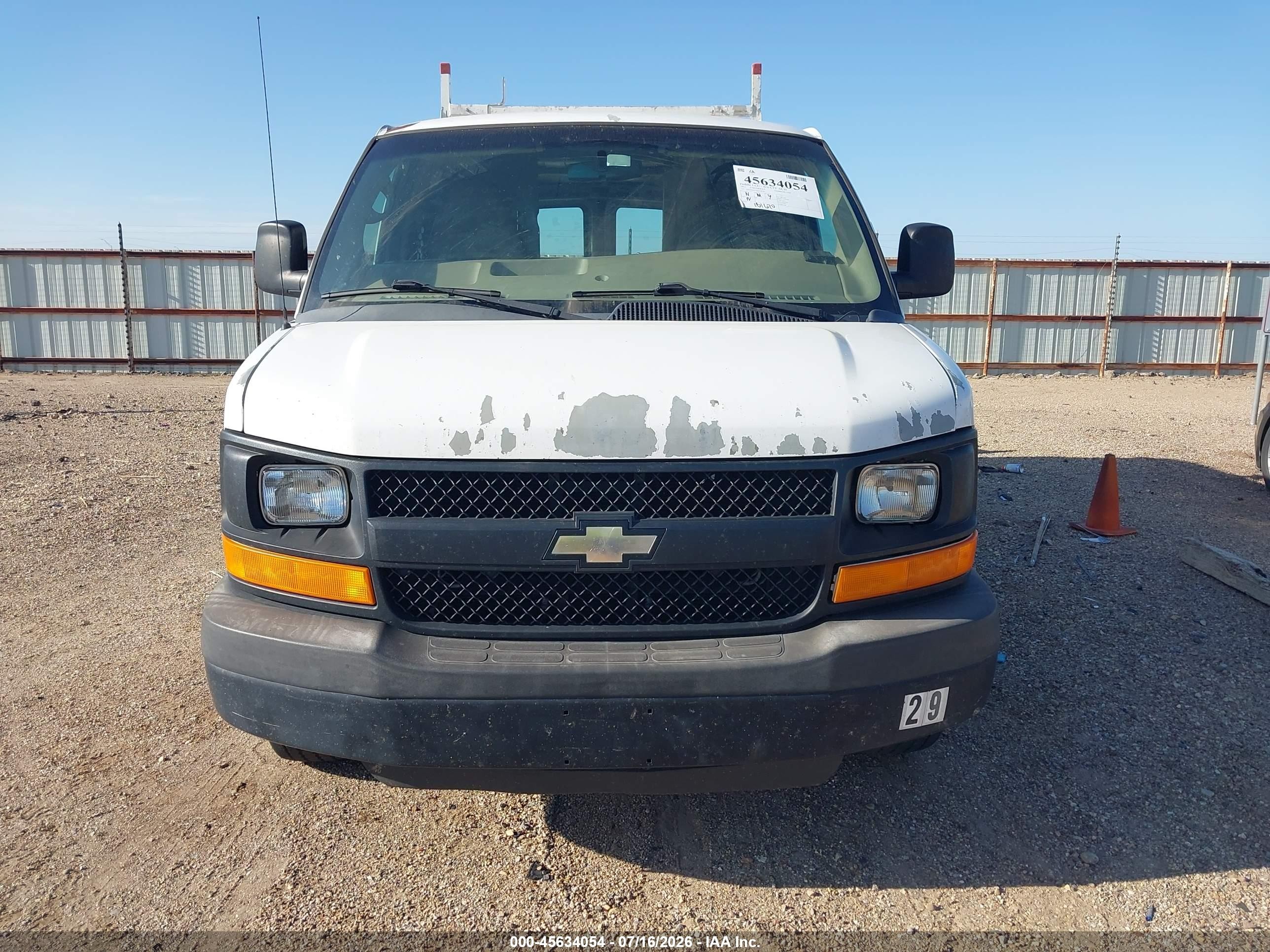 2013 Chevrolet Express 3500 Work Van White vin: 1GCZGTCGXD1128789