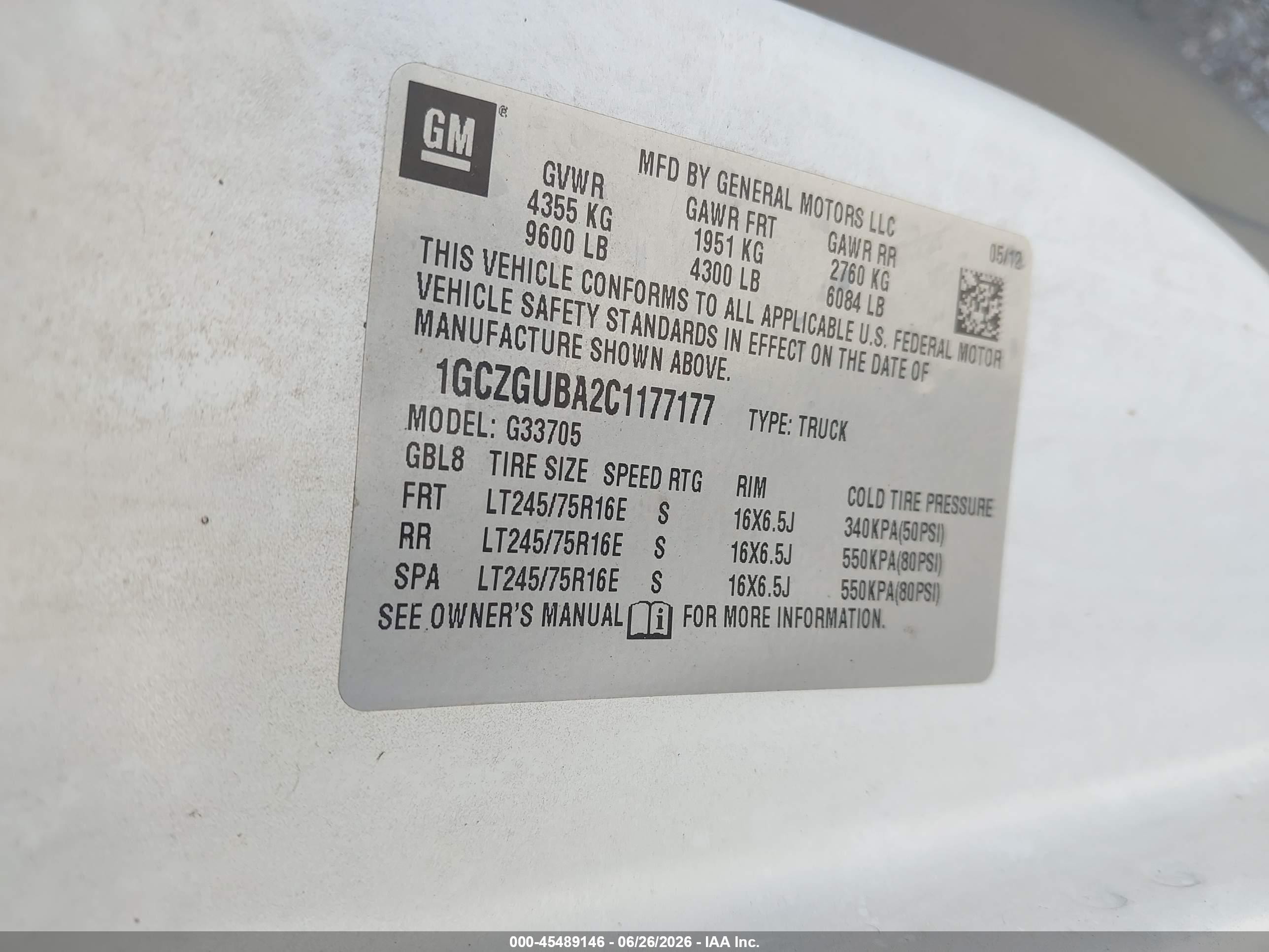 2012 Chevrolet Express 3500 Work Van White vin: 1GCZGUBA2C1177177