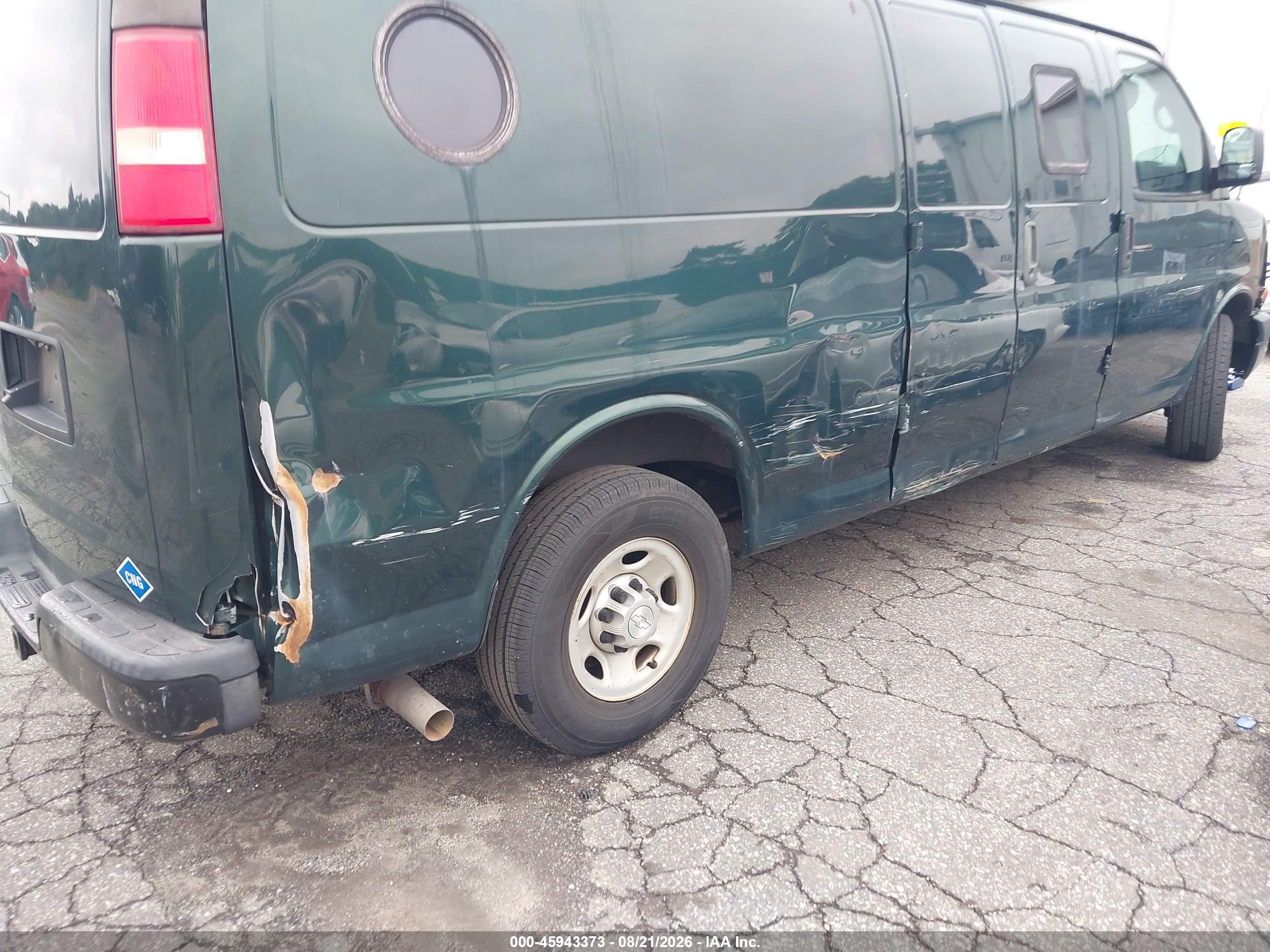 2014 Chevrolet Express 3500 Work Van Green vin: 1GCZGUCBXE1190799
