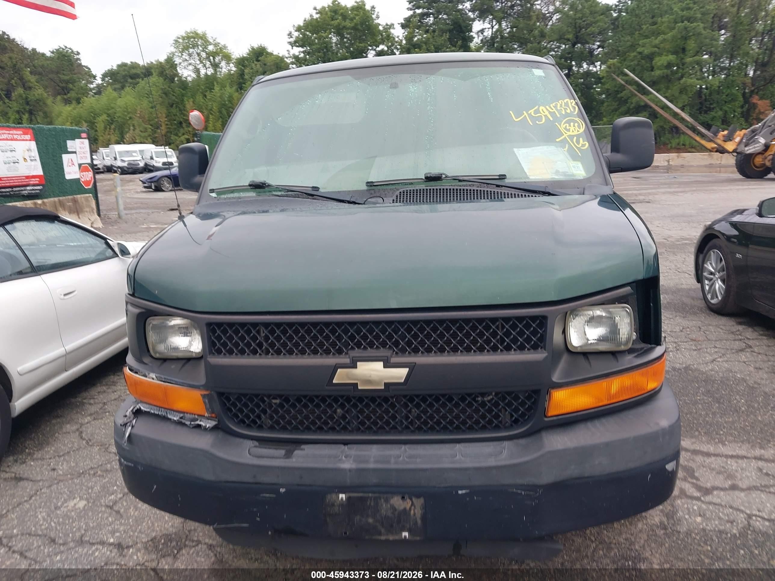 2014 Chevrolet Express 3500 Work Van Green vin: 1GCZGUCBXE1190799