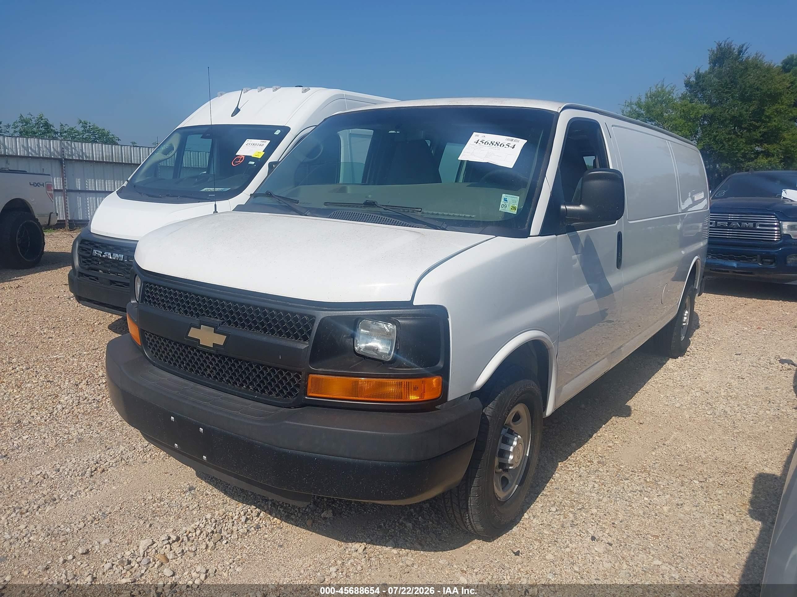 2015 Chevrolet Express 3500 Work Van White vin: 1GCZGUCG0F1283697