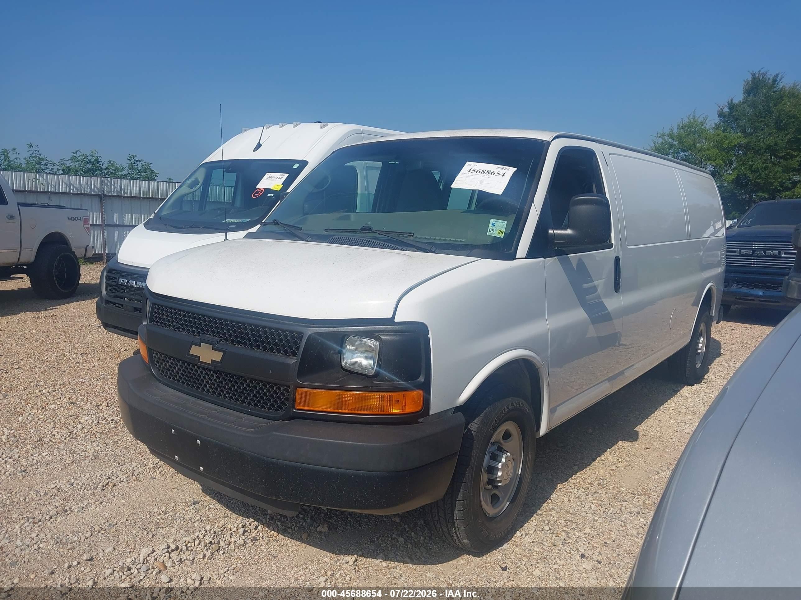 2015 Chevrolet Express 3500 Work Van White vin: 1GCZGUCG0F1283697