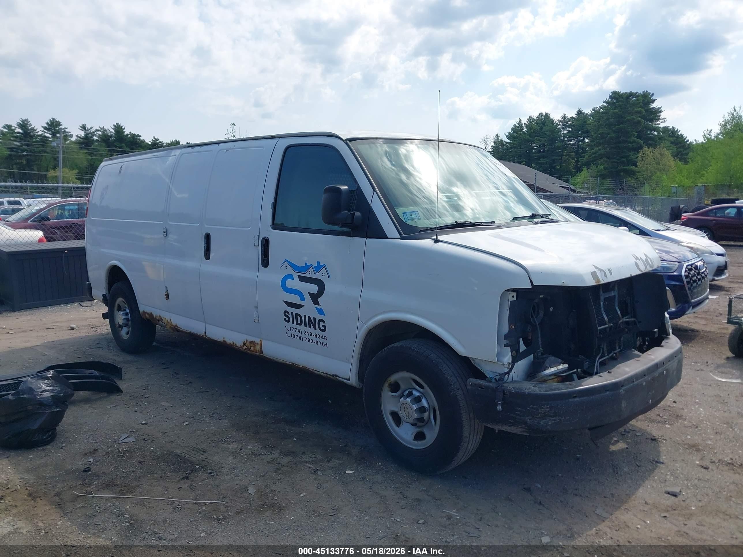 2011 Chevrolet Express 3500 Work Van White vin: 1GCZGUCG4B1183676