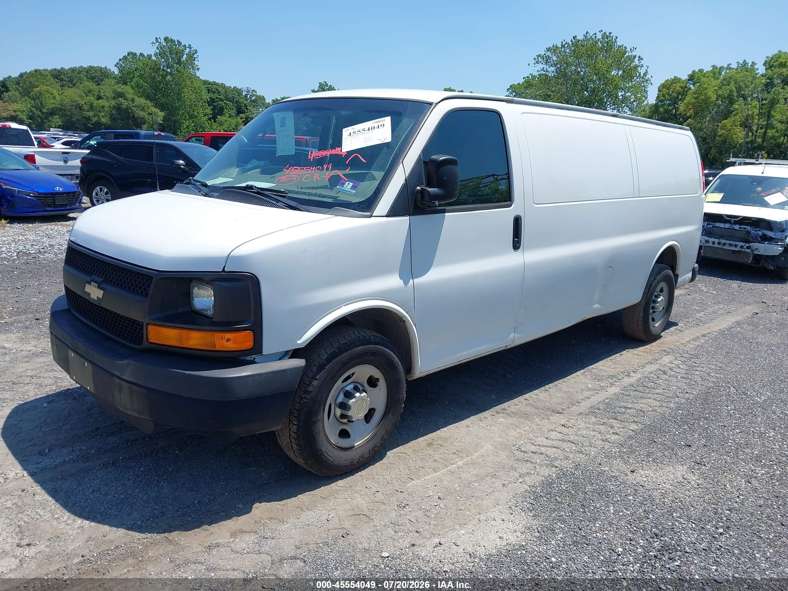 2014 Chevrolet Express 3500 Work Van Белый vin: 1GCZGUCG6E1135231
