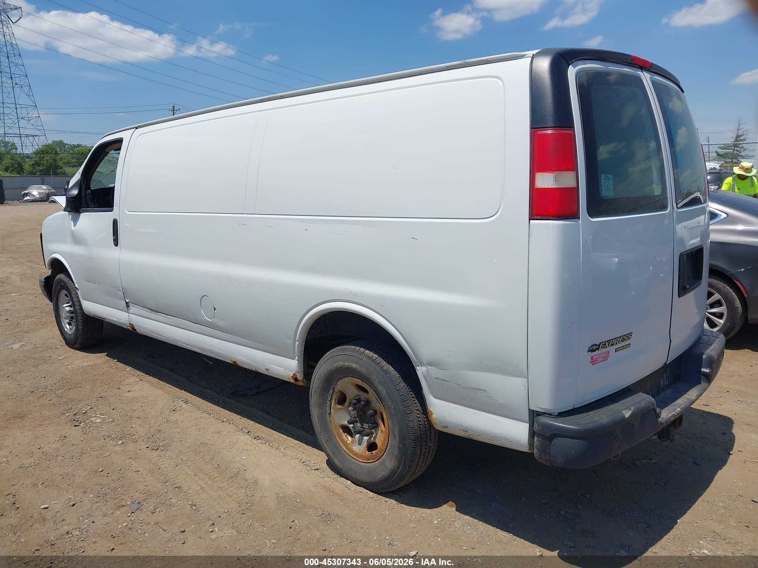 2015 Chevrolet Express 3500 Work Van White vin: 1GCZGUCG6F1240627