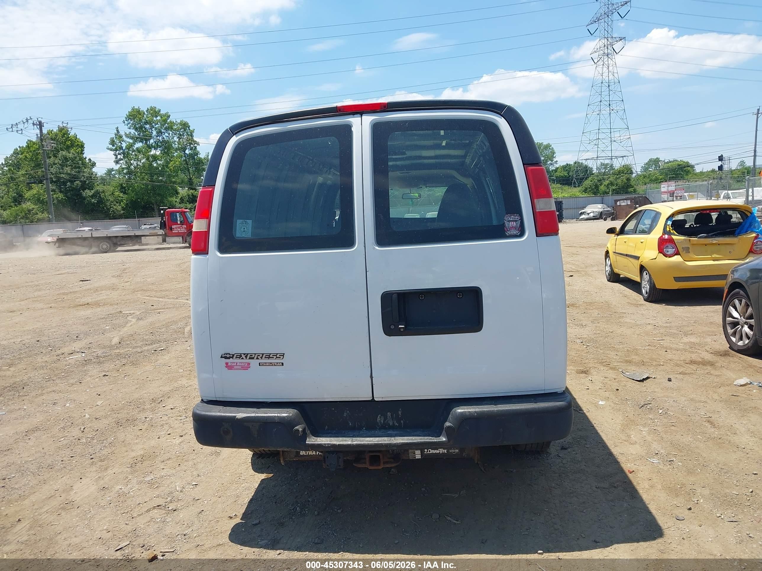 2015 Chevrolet Express 3500 Work Van White vin: 1GCZGUCG6F1240627