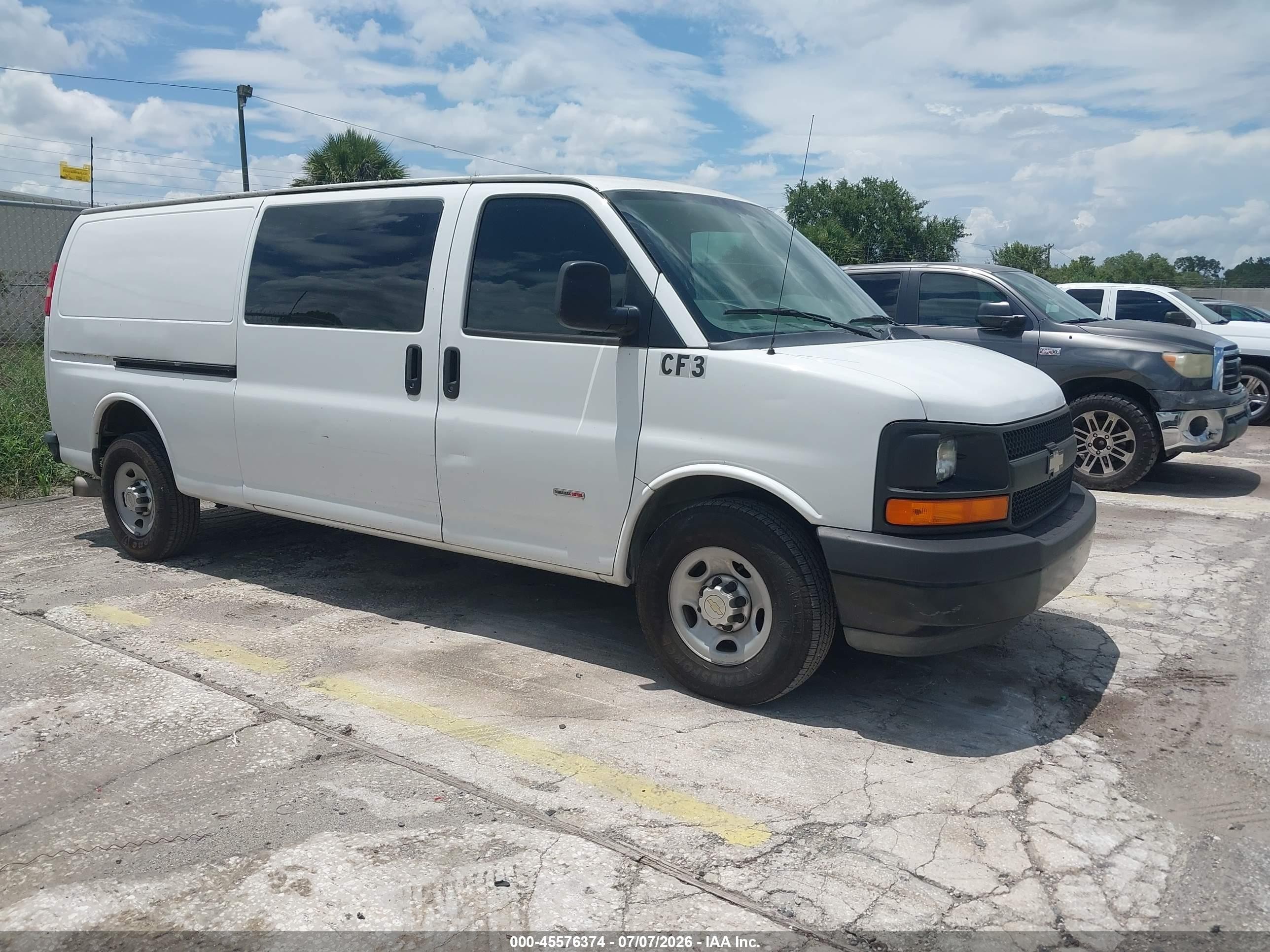 2014 Chevrolet Express 3500 Diesel White vin: 1GCZGUCL2E1160155