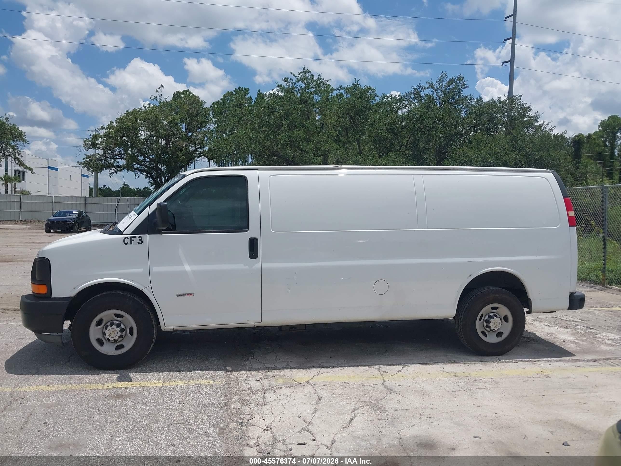 2014 Chevrolet Express 3500 Diesel White vin: 1GCZGUCL2E1160155