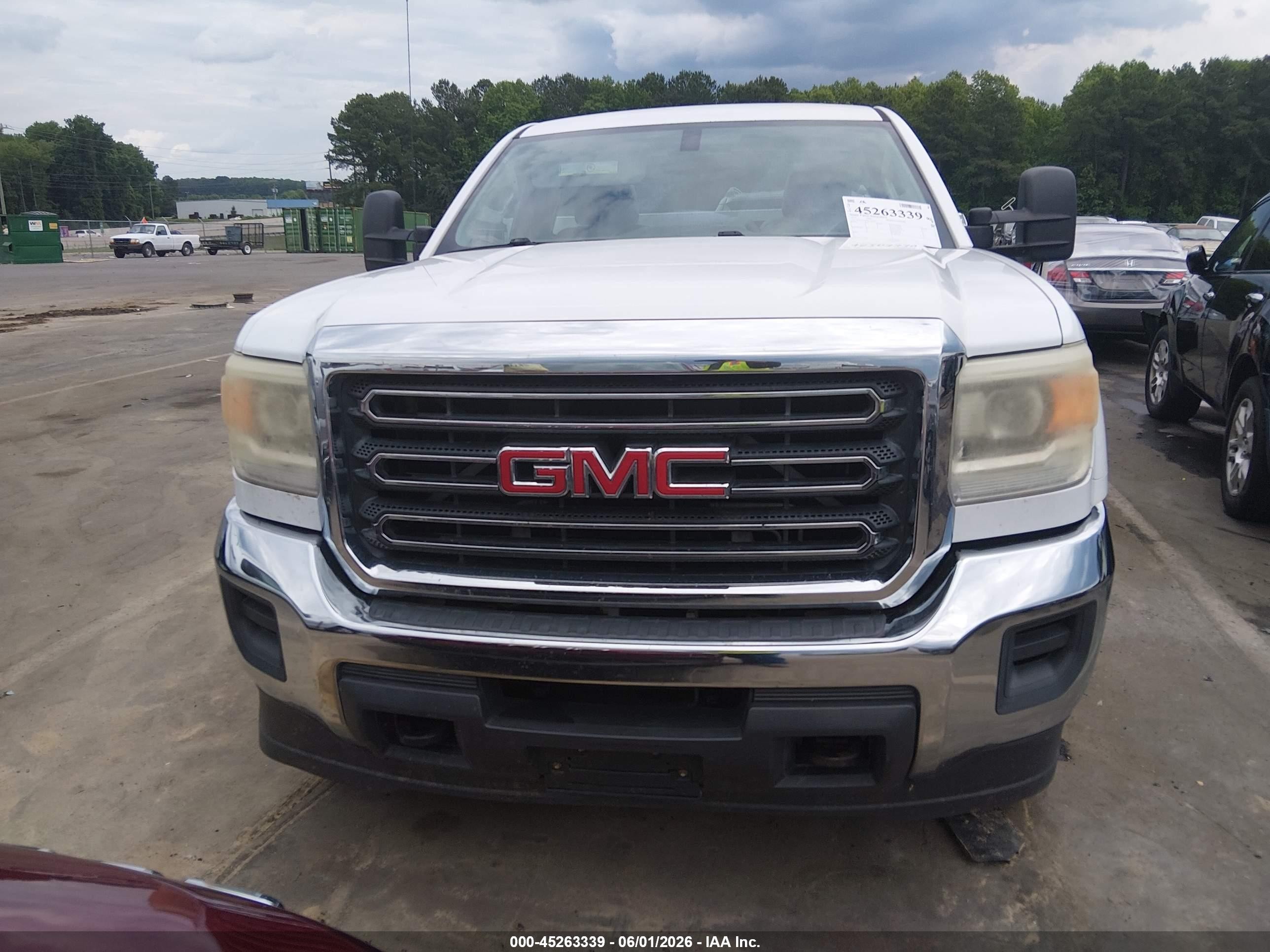 2015 Gmc Sierra 2500hd   White vin: 1GD01XEG4FZ145392