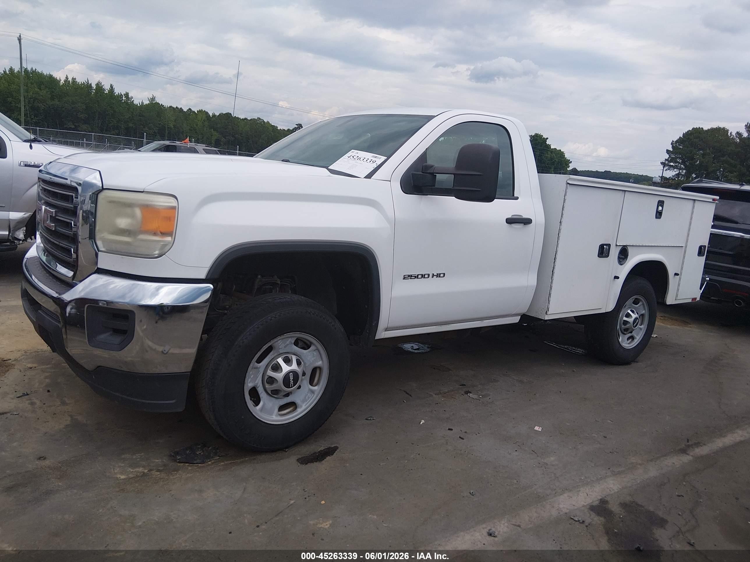 2015 Gmc Sierra 2500hd   White vin: 1GD01XEG4FZ145392