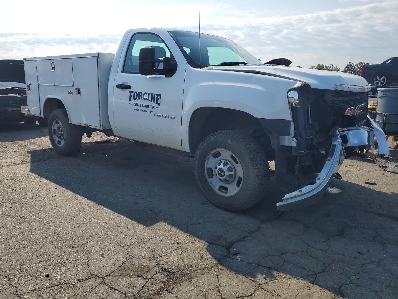 2013 Gmc Sierra C2500 Heavy Duty White vin: 1GD01ZCG0DF186616