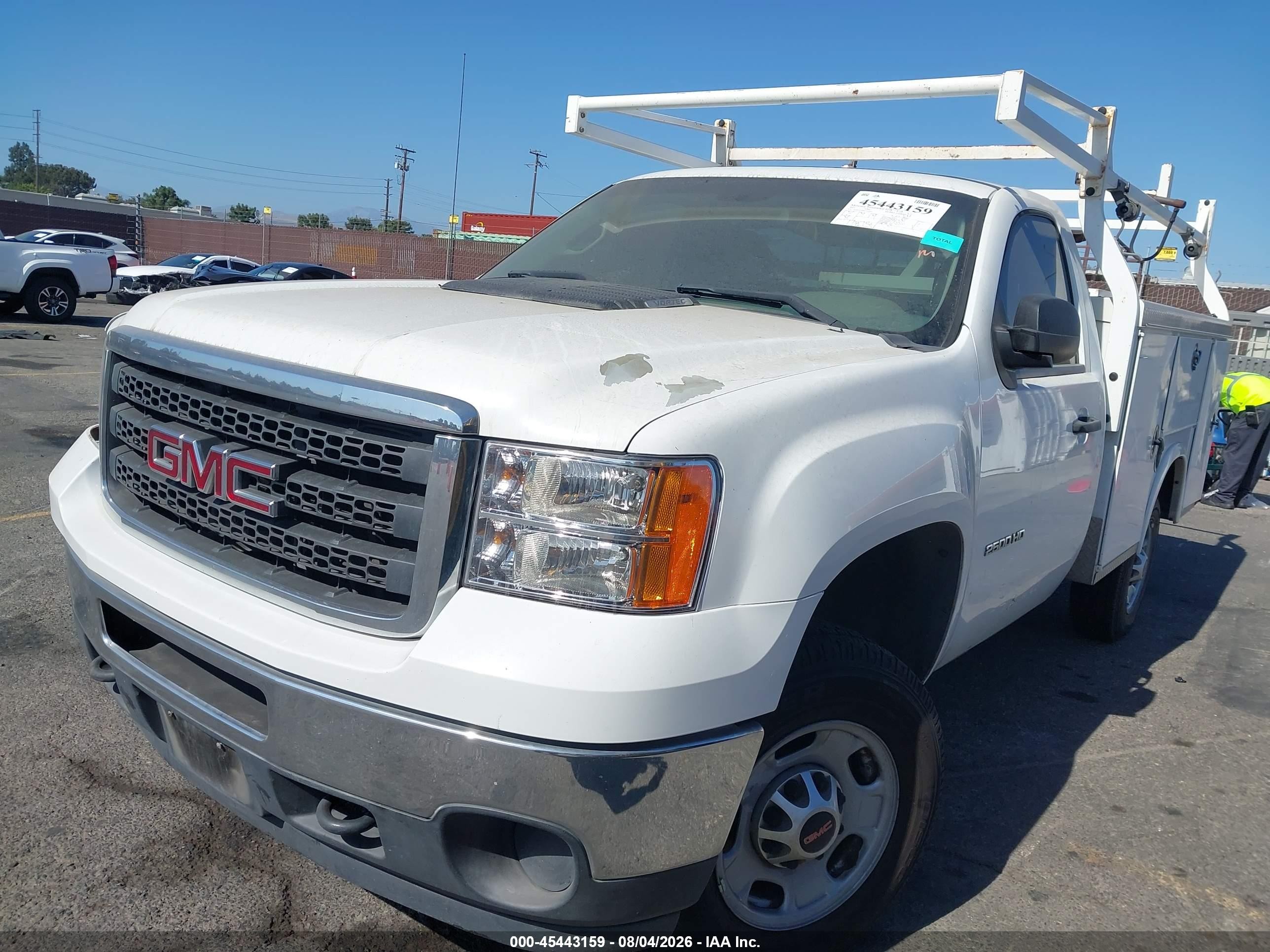 2012 Gmc Sierra 2500hd Work Truck White vin: 1GD01ZCG8CF241053