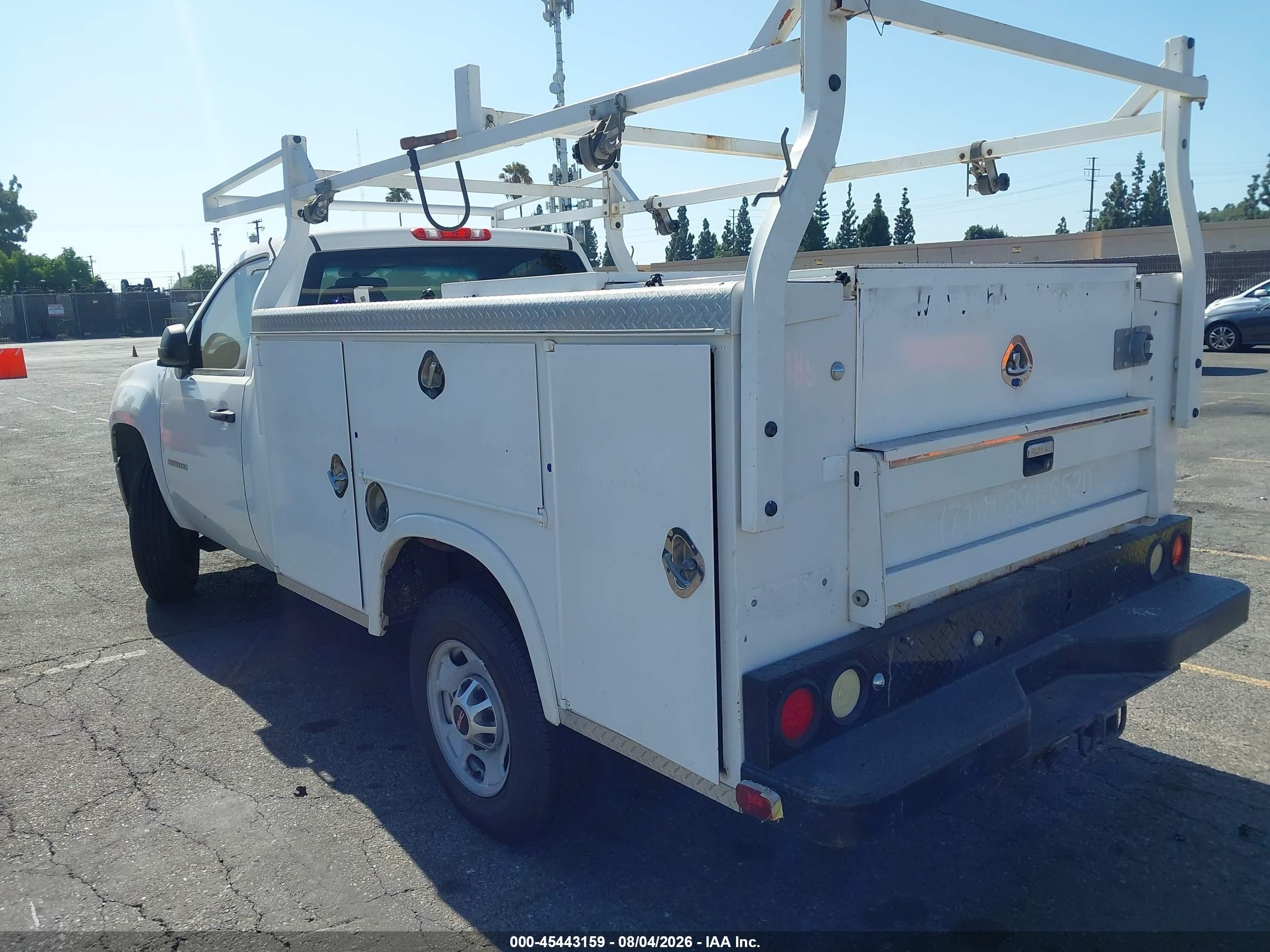 2012 Gmc Sierra 2500hd Work Truck White vin: 1GD01ZCG8CF241053