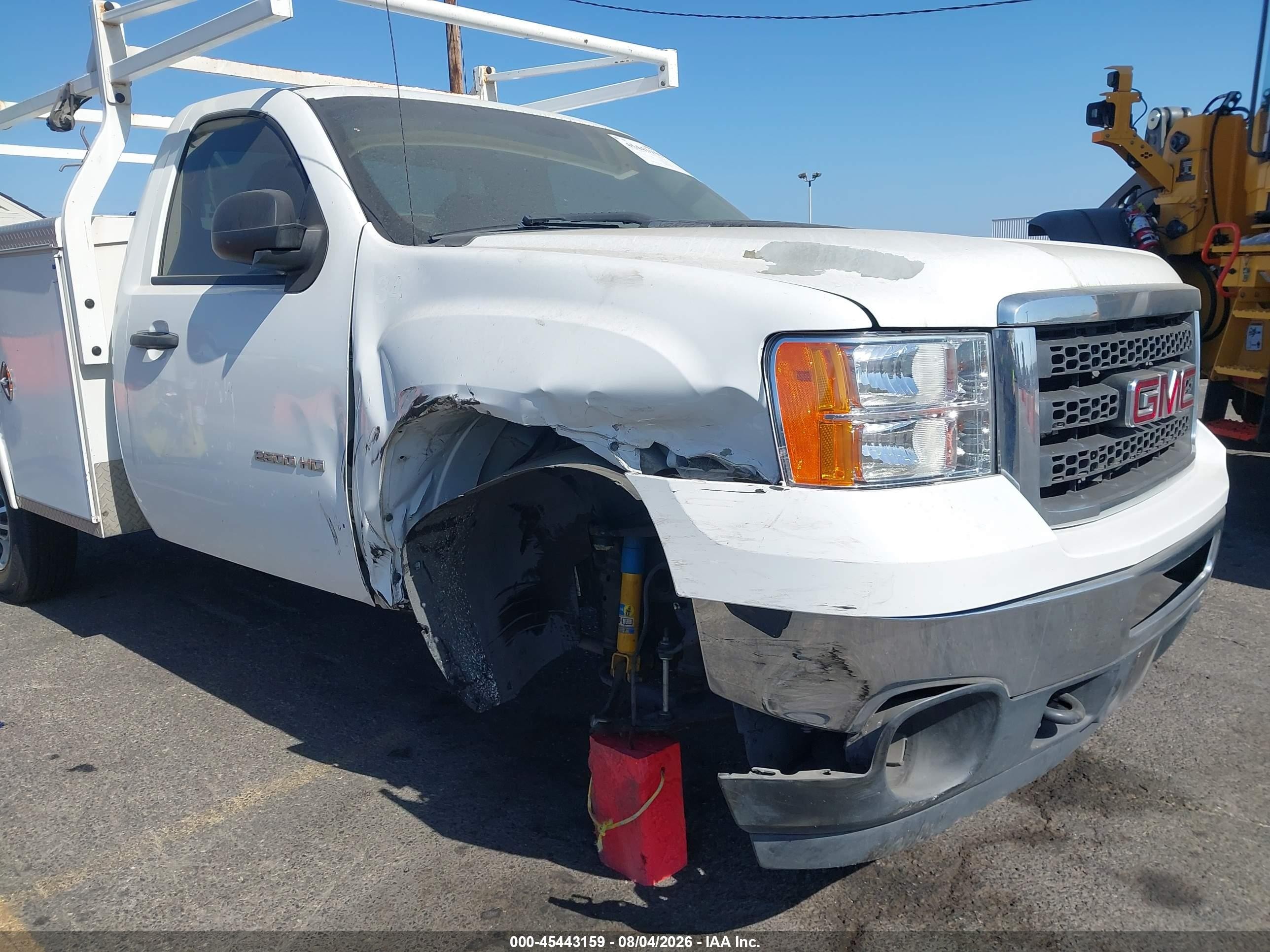 2012 Gmc Sierra 2500hd Work Truck White vin: 1GD01ZCG8CF241053