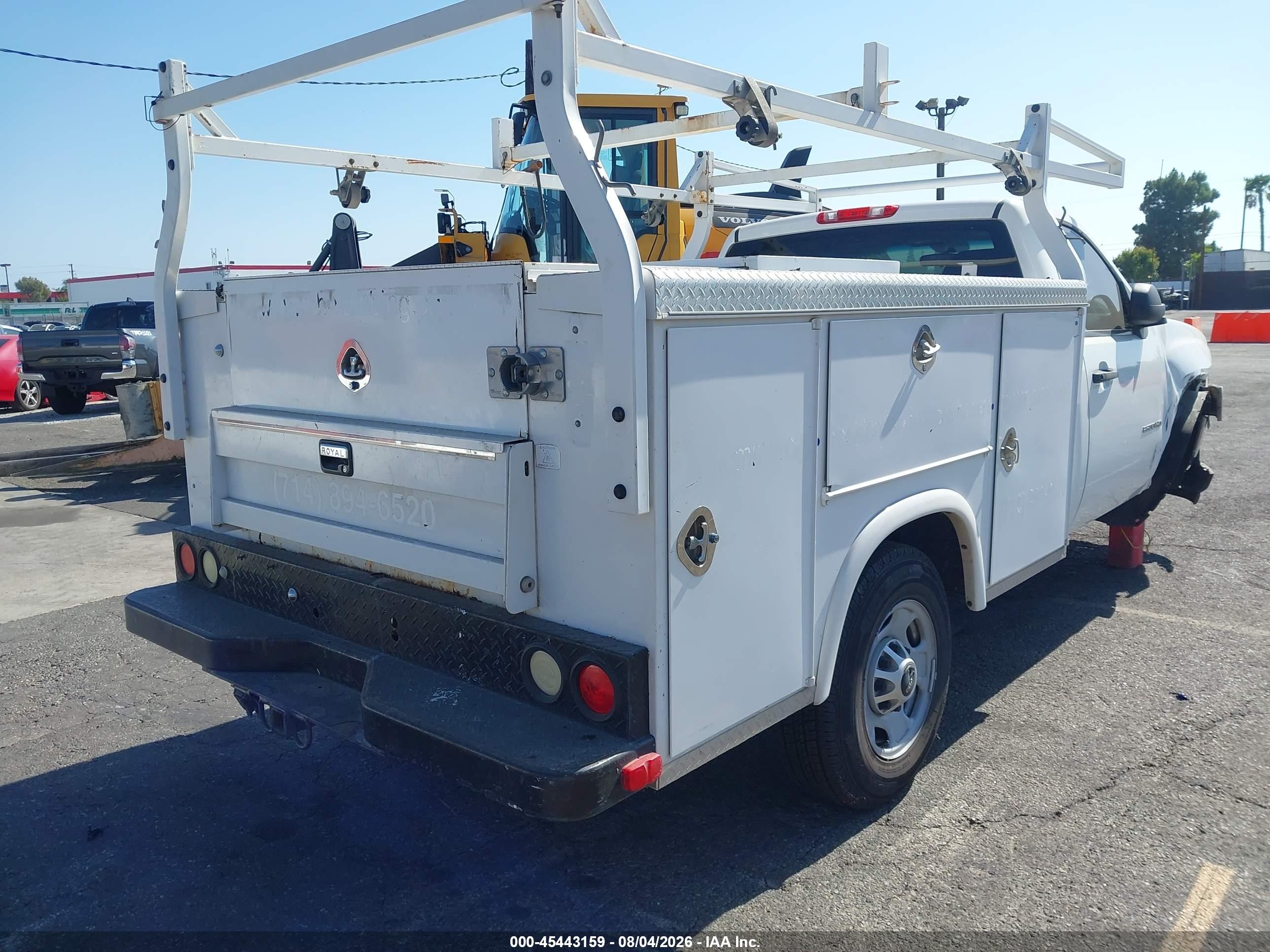 2012 Gmc Sierra 2500hd Work Truck White vin: 1GD01ZCG8CF241053