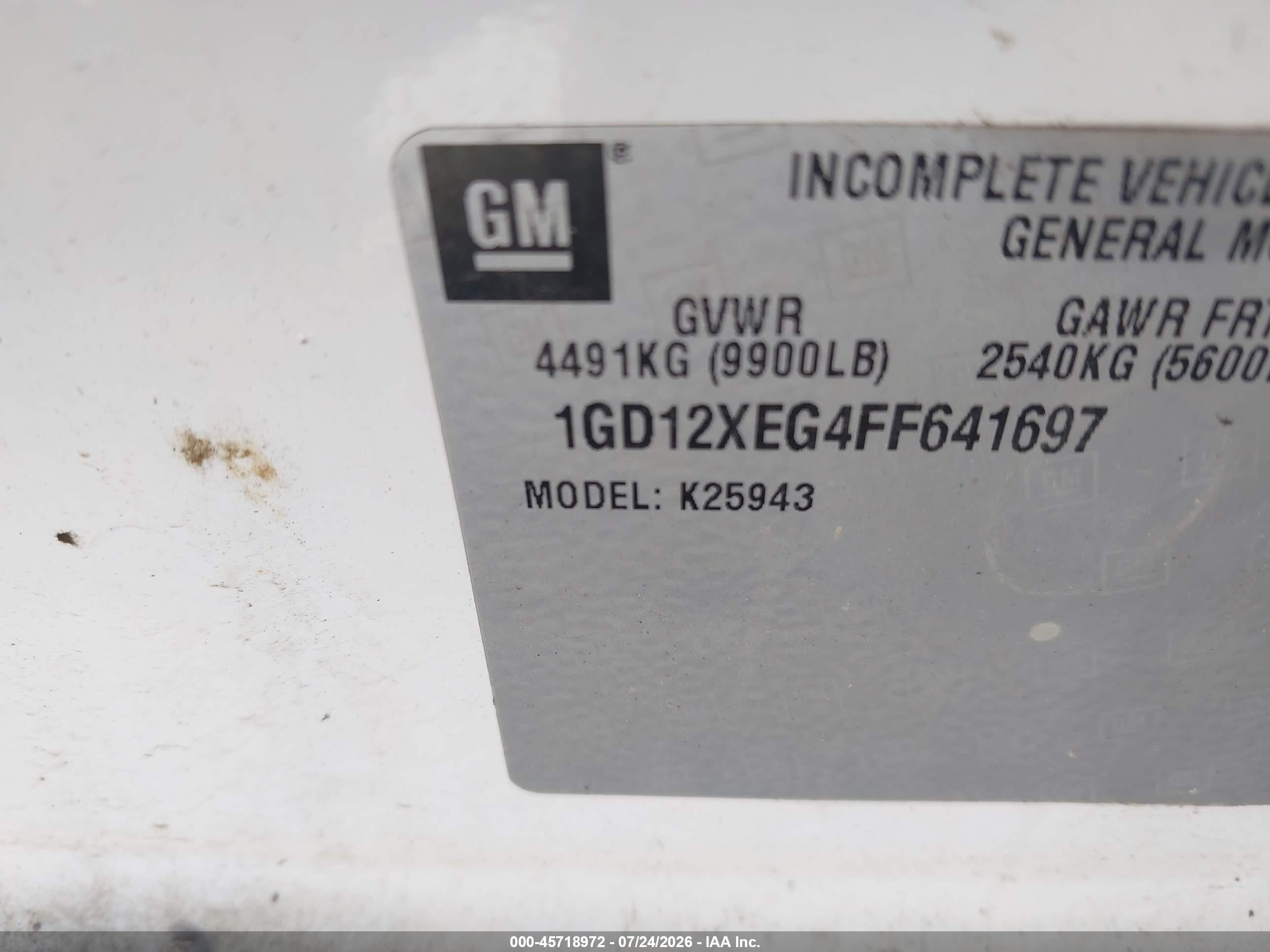 2015 Gmc Sierra 2500hd   Белый vin: 1GD12XEG4FF641697