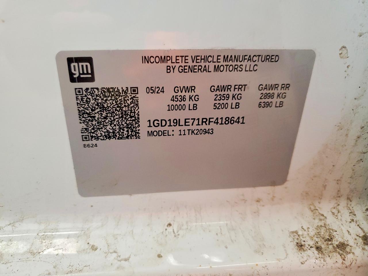 2024 Gmc Sierra K2500 Heavy Duty White vin: 1GD19LE71RF418641
