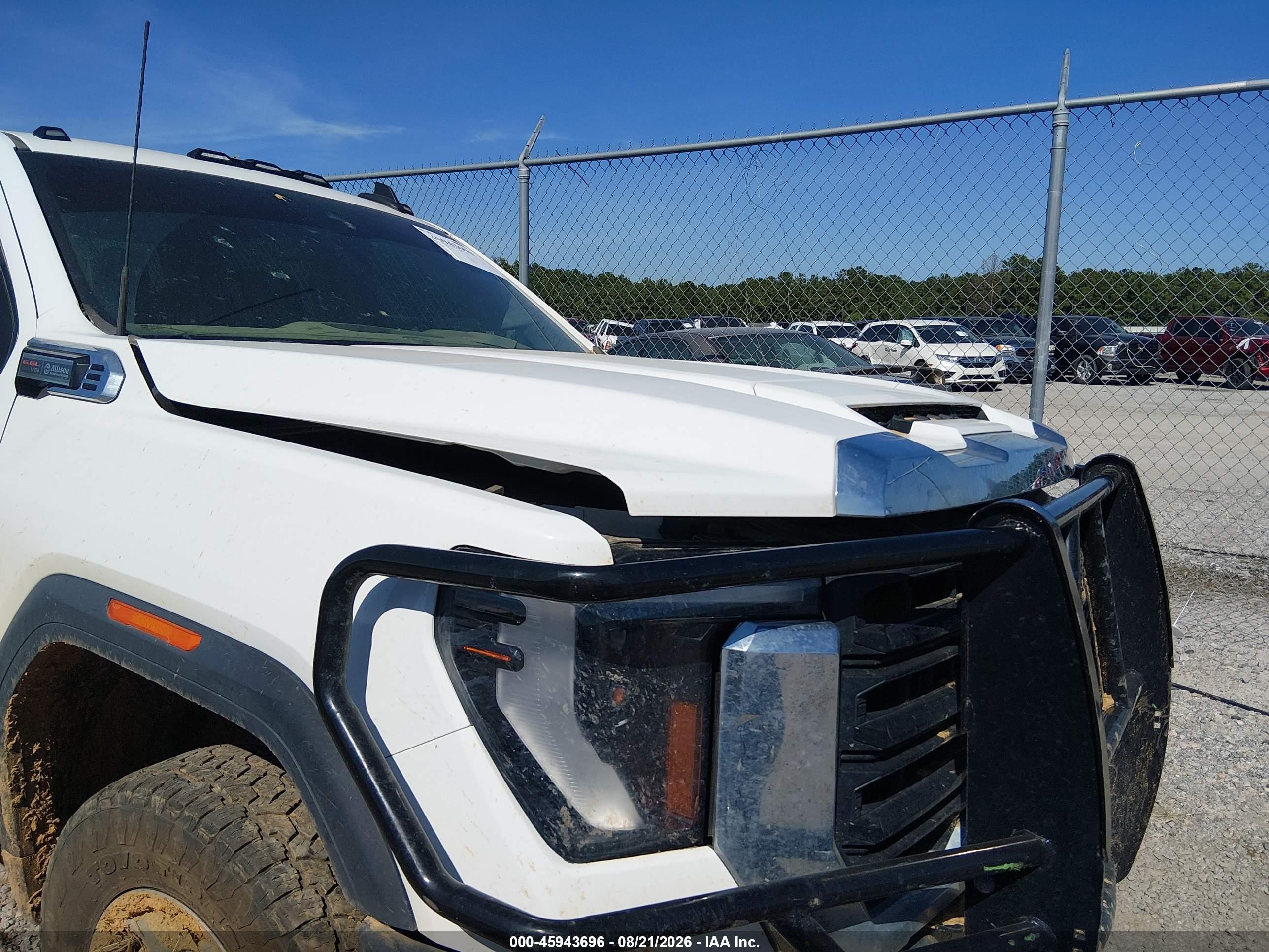 2024 Gmc Sierra 2500hd 4wd  Long Bed Pro White vin: 1GD19LE75RF426838