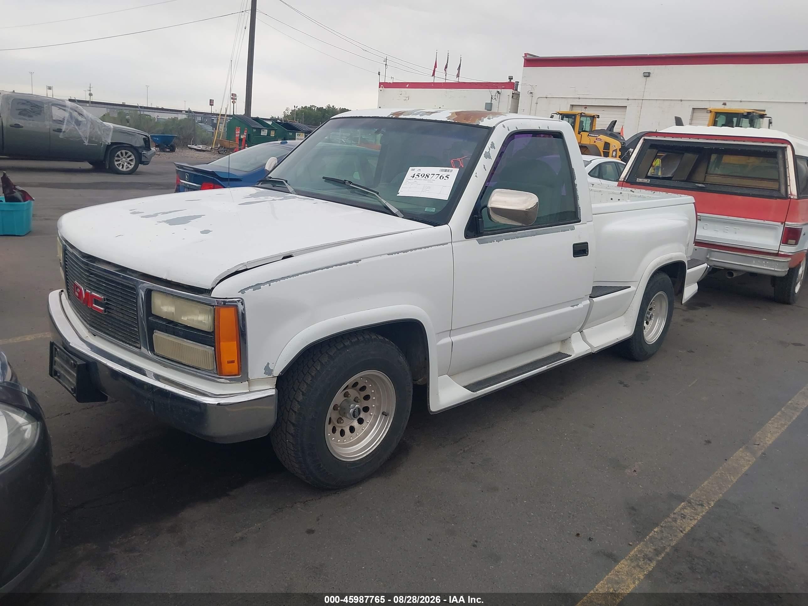 1993 Gmc Sierra C1500 White vin: 1GDDC14Z5PZ530263