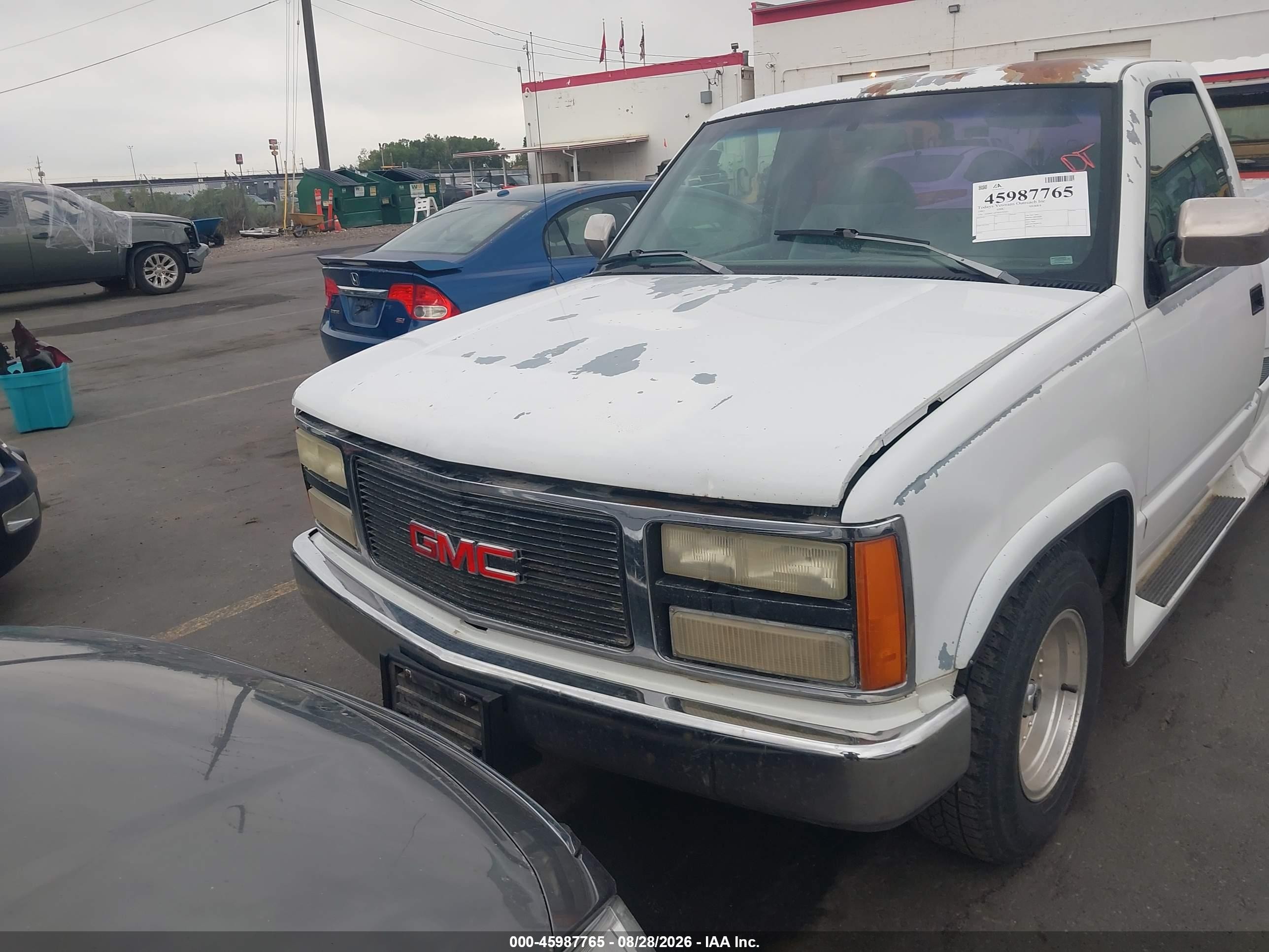 1993 Gmc Sierra C1500 White vin: 1GDDC14Z5PZ530263