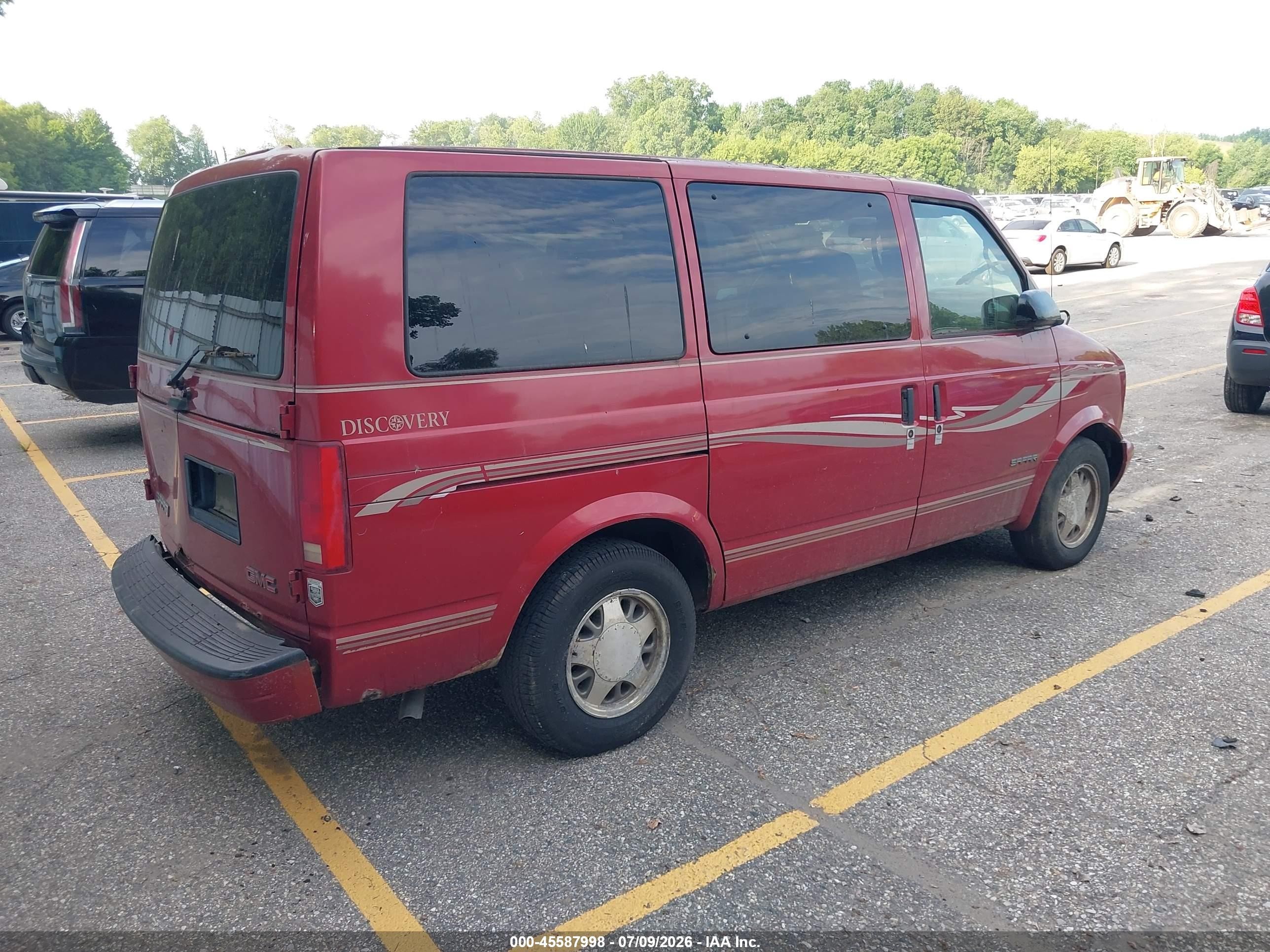 1998 Gmc Safari Yf7 Red vin: 1GDDM19W1WB536211