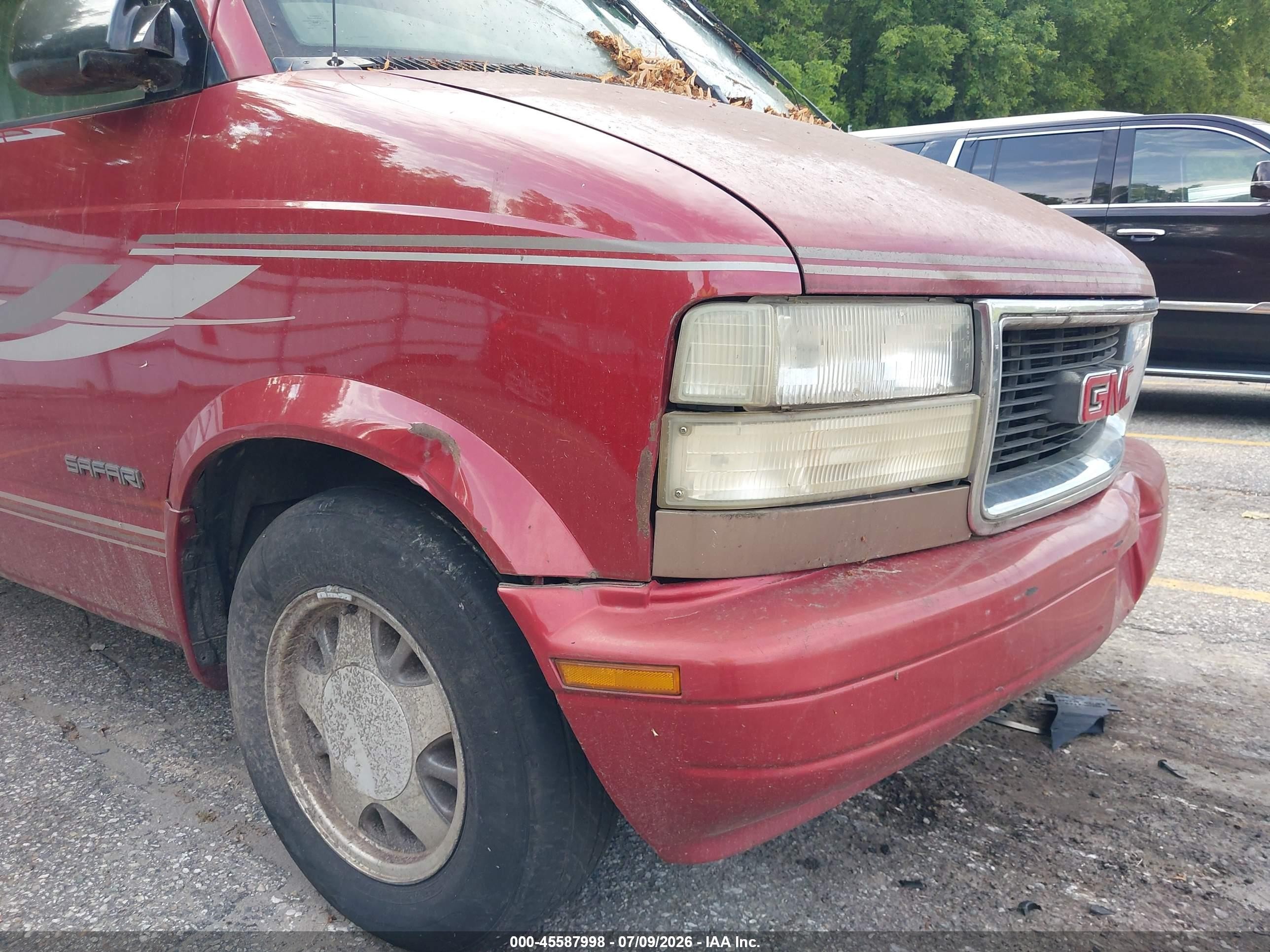 1998 Gmc Safari Yf7 Red vin: 1GDDM19W1WB536211