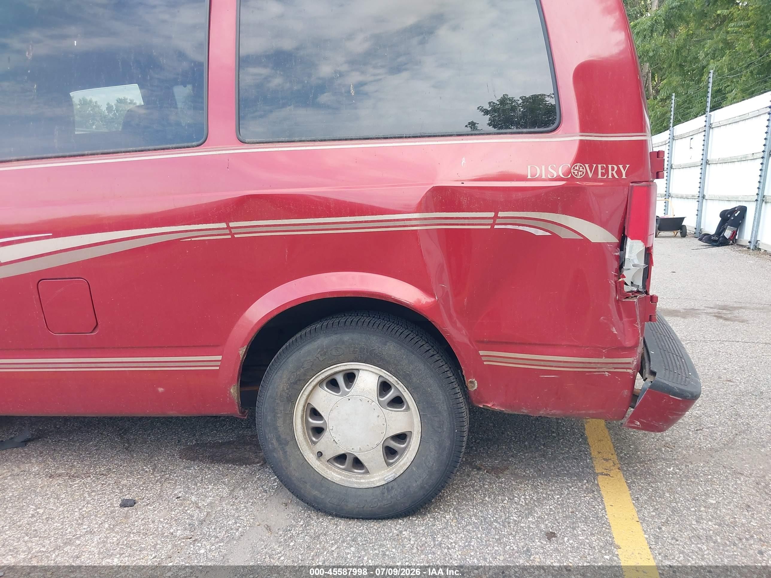 1998 Gmc Safari Yf7 Red vin: 1GDDM19W1WB536211