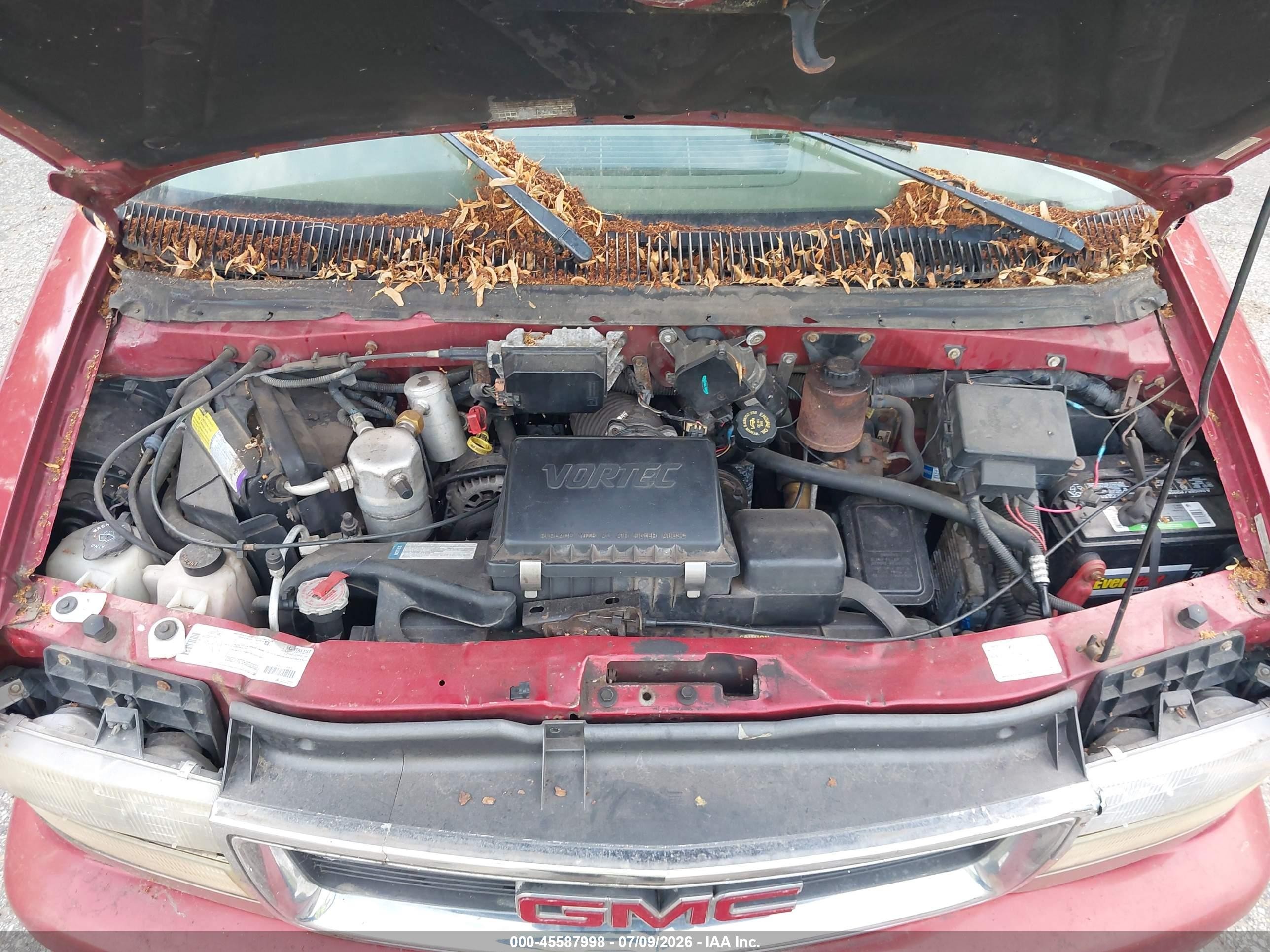 1998 Gmc Safari Yf7 Red vin: 1GDDM19W1WB536211