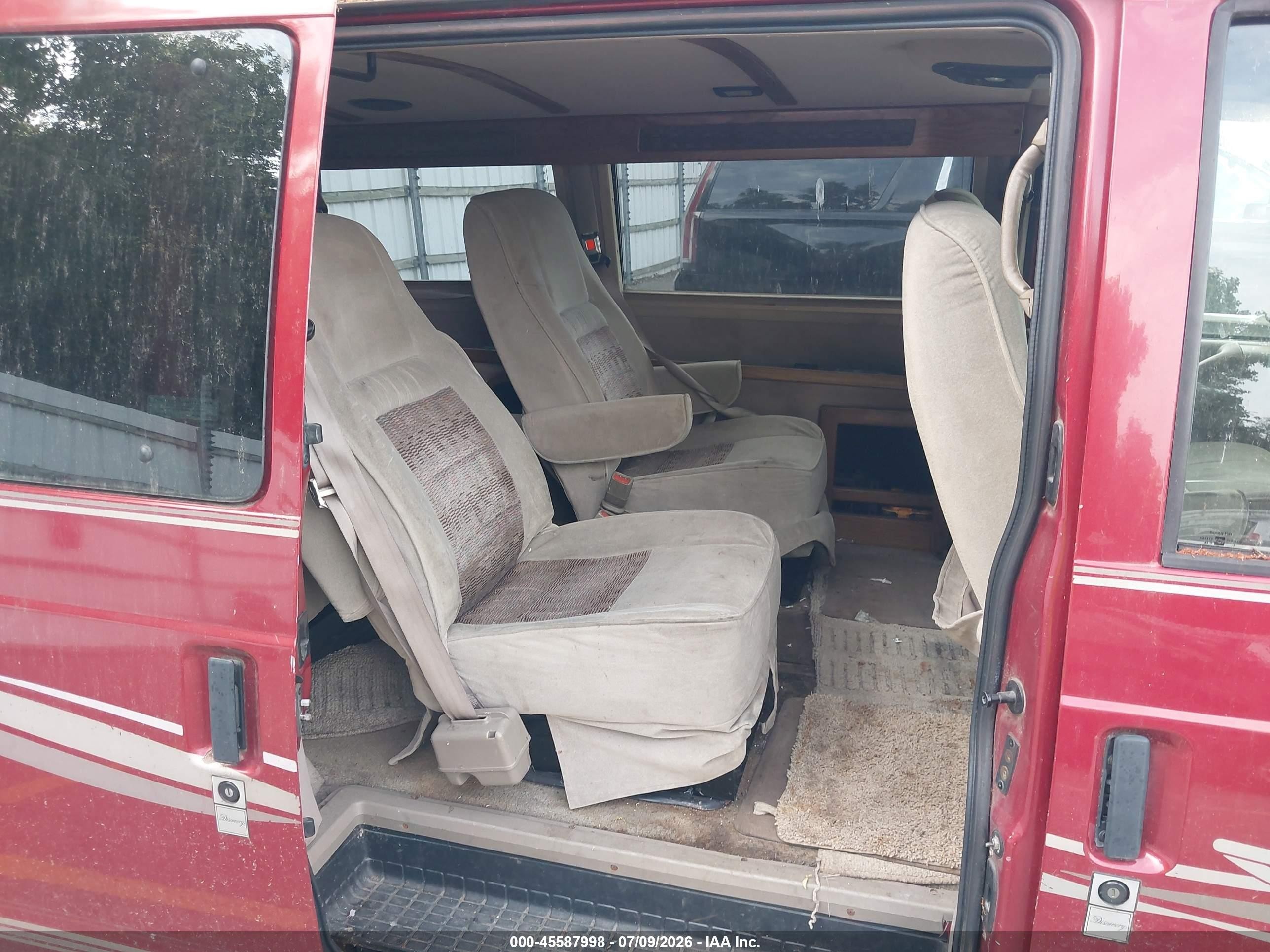 1998 Gmc Safari Yf7 Red vin: 1GDDM19W1WB536211