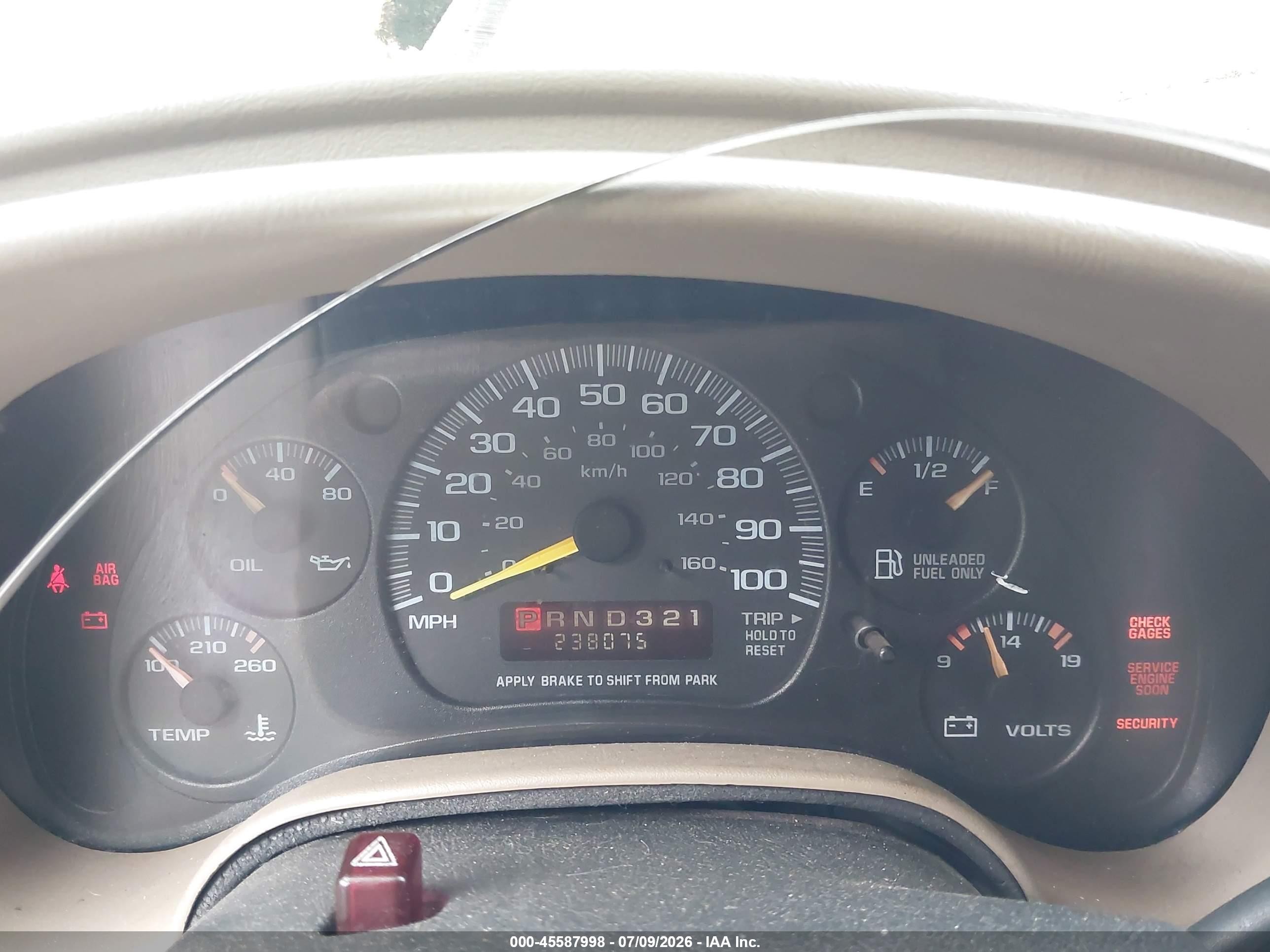1998 Gmc Safari Yf7 Red vin: 1GDDM19W1WB536211