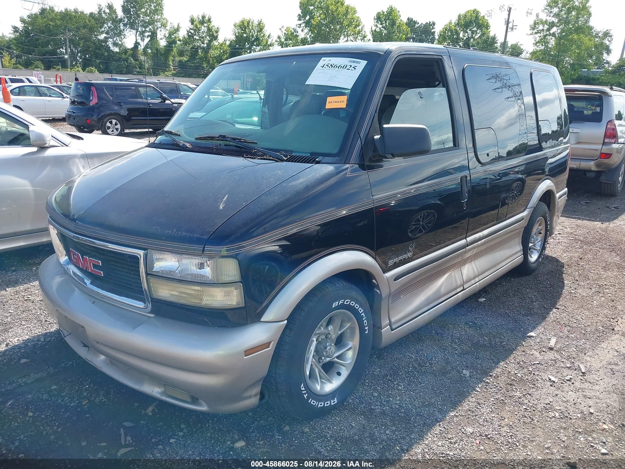2000 Gmc Safari Upfitter Pkg. Black vin: 1GDDM19WXYB527767