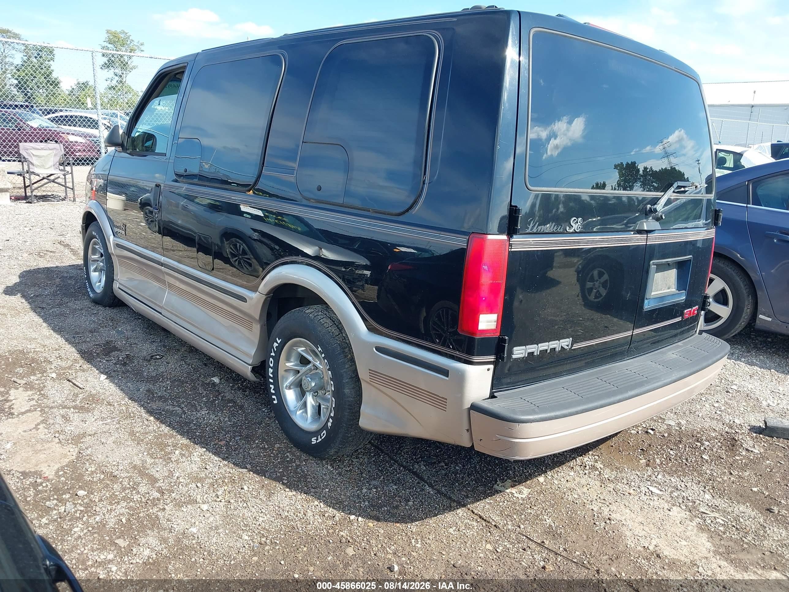 2000 Gmc Safari Upfitter Pkg. Black vin: 1GDDM19WXYB527767
