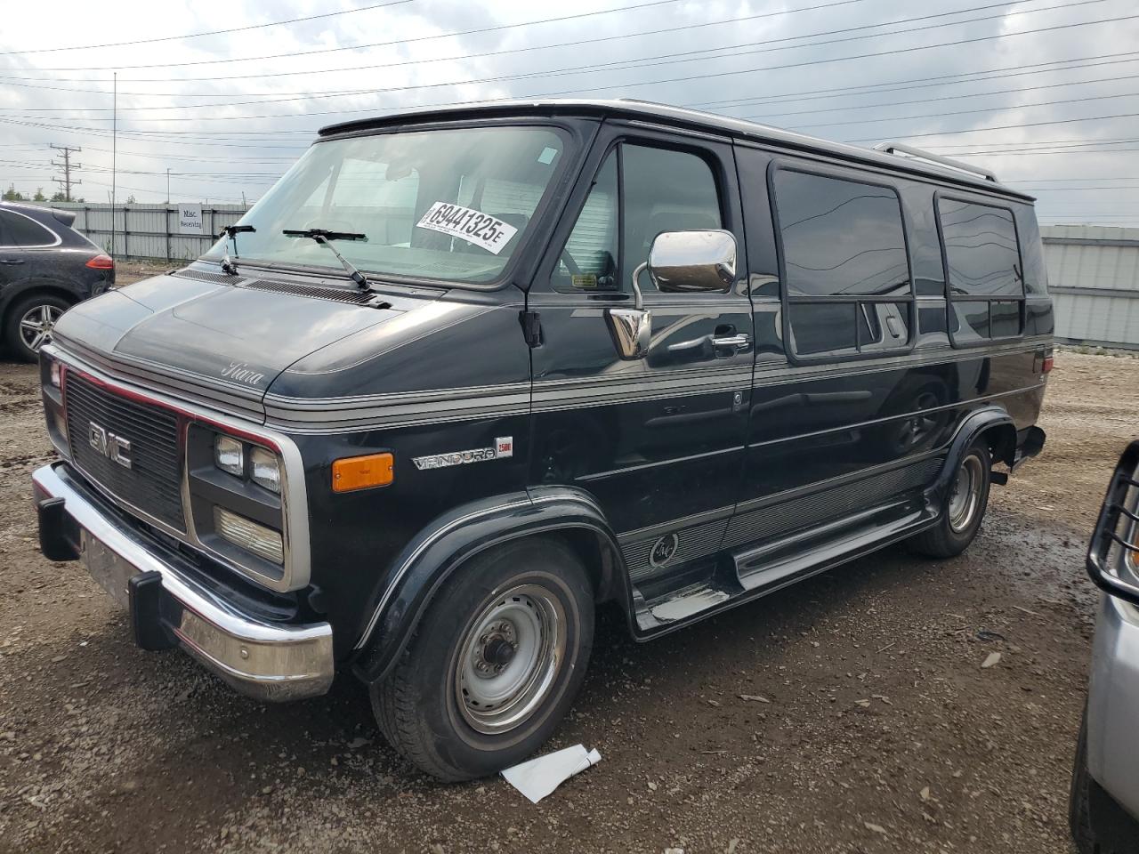 1995 Gmc Rally Wagon / Van G2500 Black vin: 1GDEG25K0SF526003