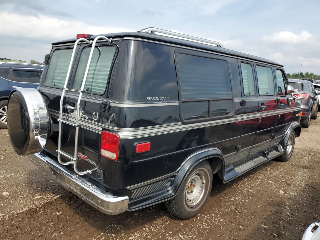 1995 Gmc Rally Wagon / Van G2500 Black vin: 1GDEG25K0SF526003